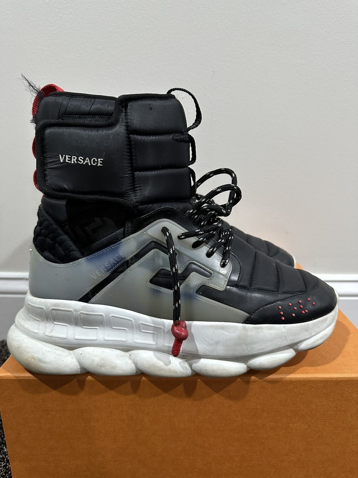 Versace Versace Chain Reaction Nylon Padded High Combat Boot Sneaker Size US 11 / EU 44 - 7 Thumbnail