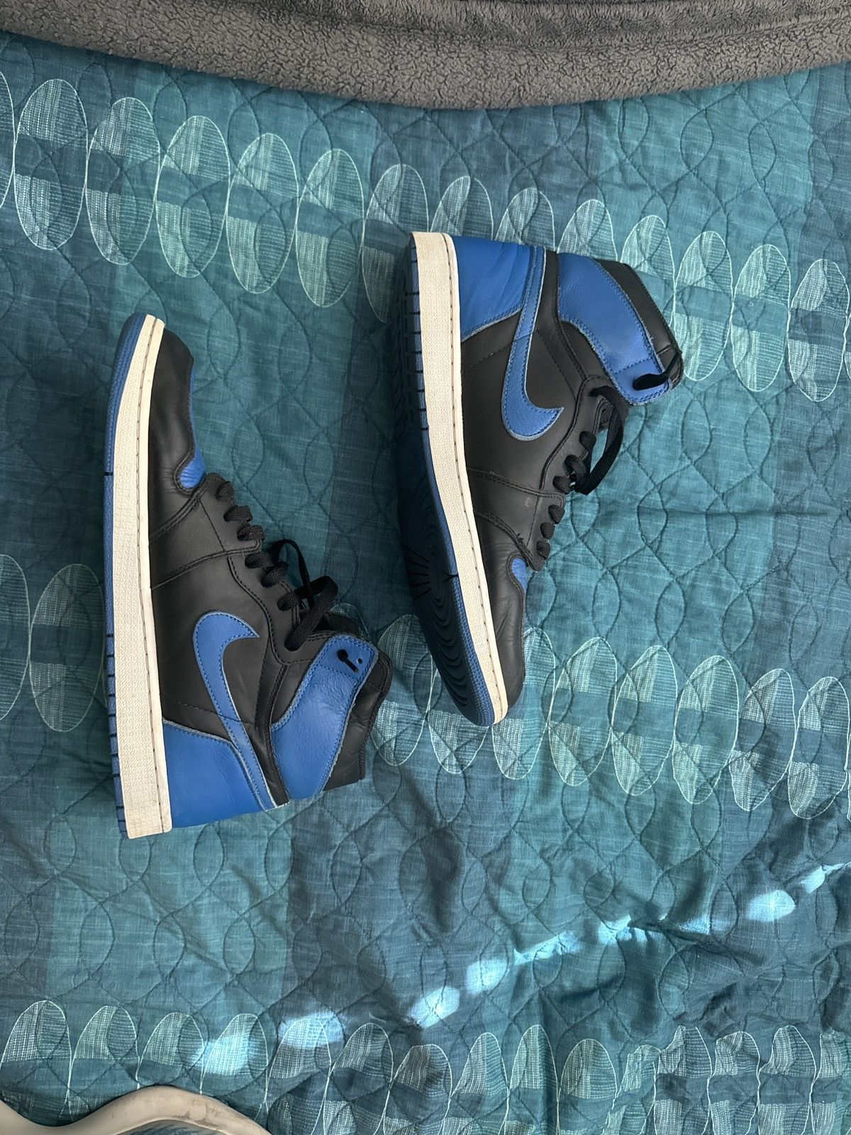 image of Jordan Brand 1 Royal Blue Shoes, Men's (Size 13)