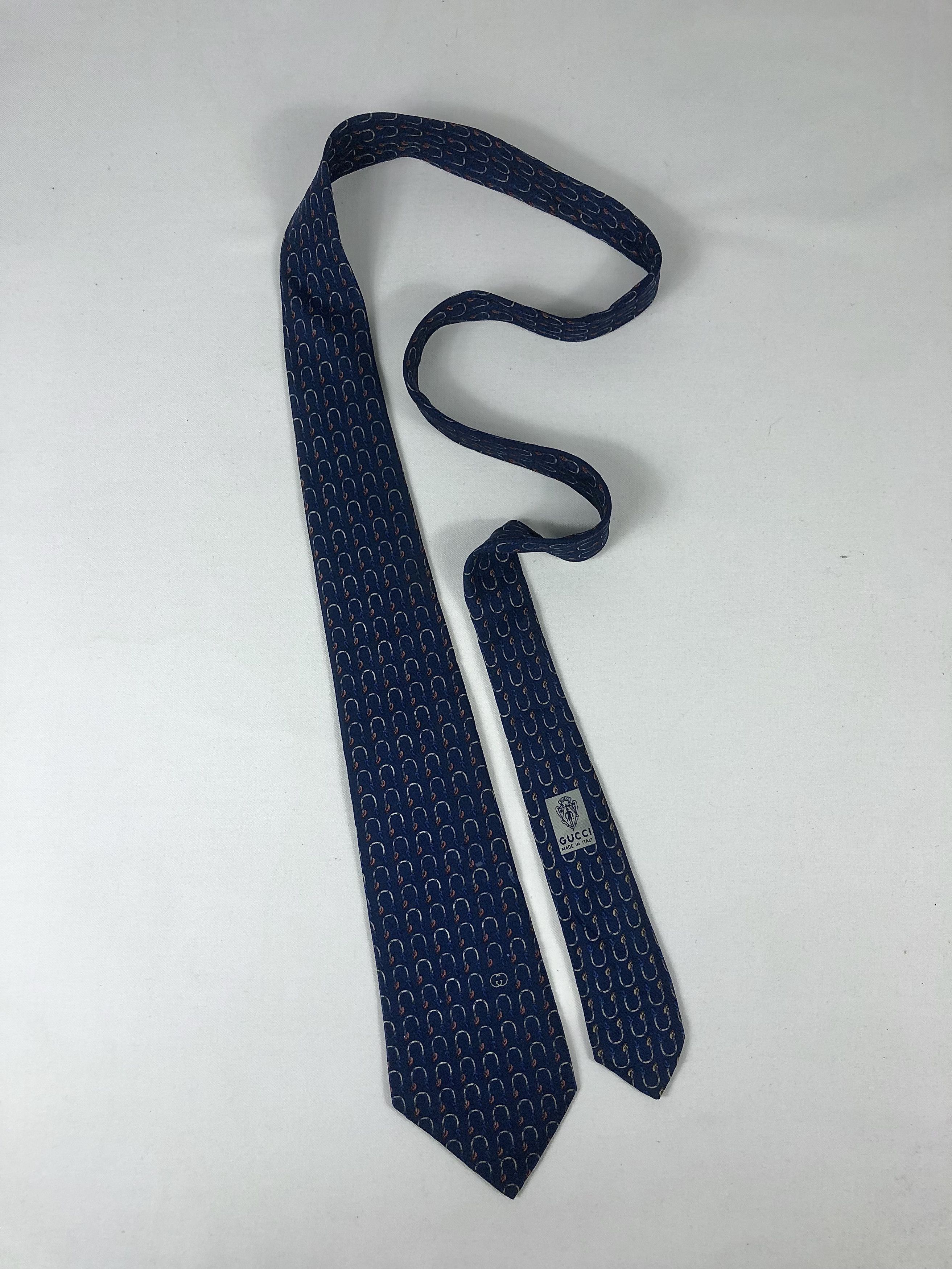 Gucci Rare Vintage Gucci Silk Tie Made in Italy Size ONE SIZE - 2 Thumbnail