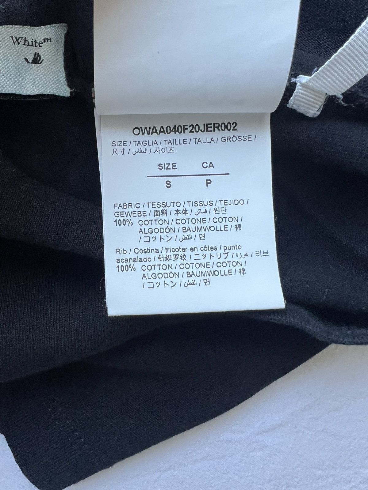 Off-White Black Fitted T-shirt Size XS / US 0-2 / IT 36-38 - 5 Thumbnail
