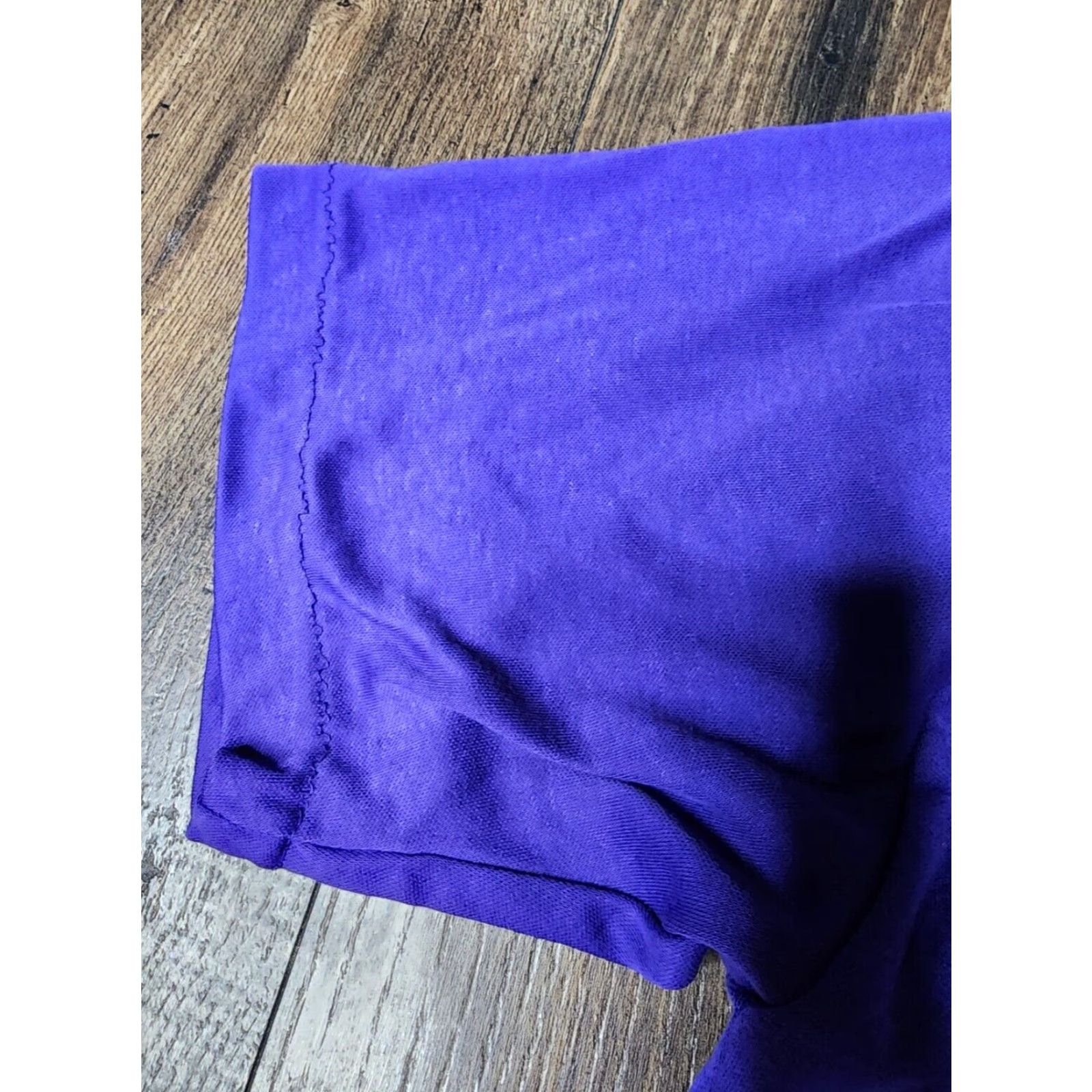 Vintage VINTAGE Beverly Hills Blues Women's T-Shirt 1990s Purple Cotton Casual Retro Distressed Large Size L / US 10 / IT 46 - 7 Thumbnail