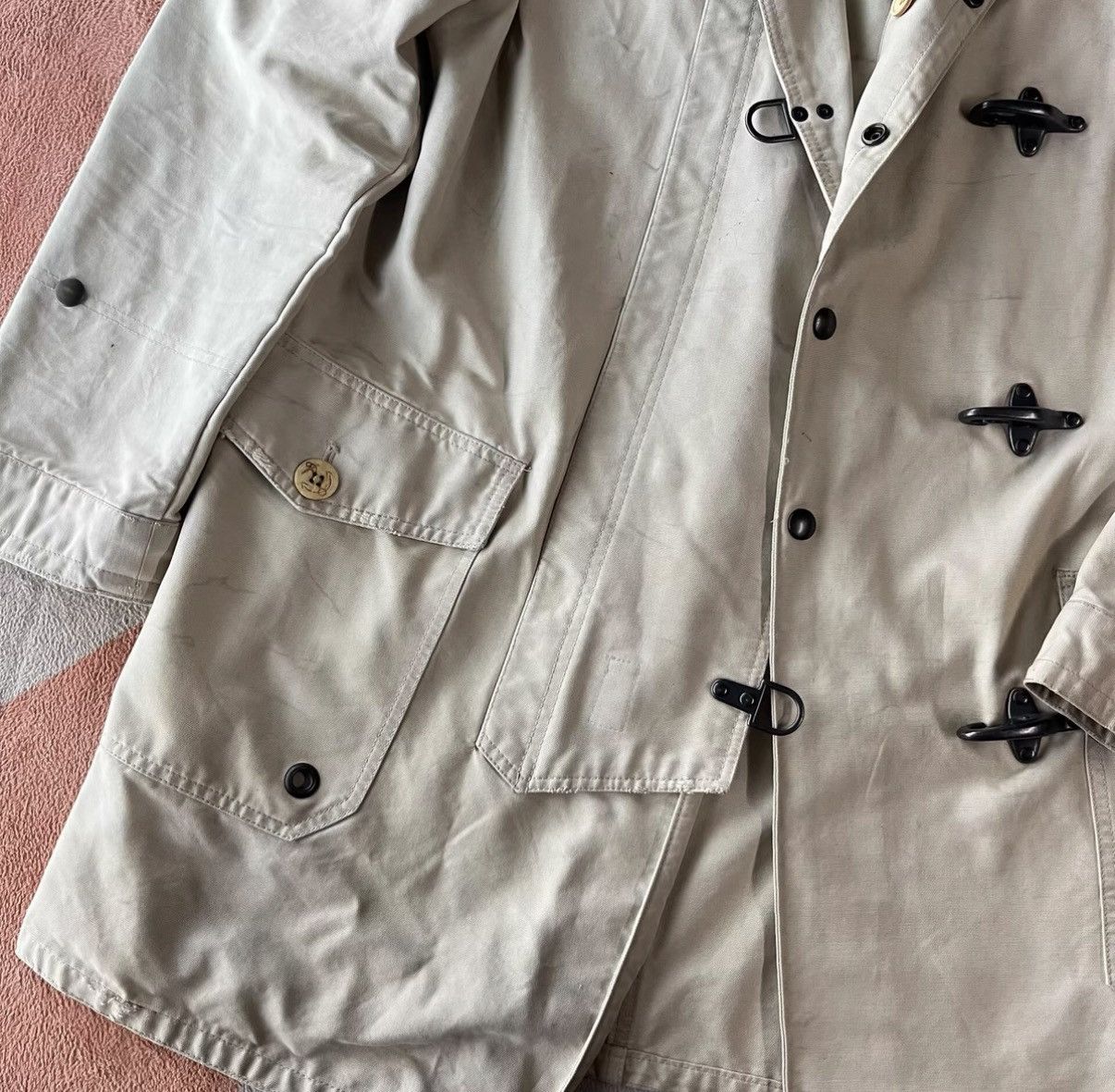 RRL Ralph Lauren Ralph Lauren Double RL Rugby Fireman Coat Trench Jacket K22 Size US S / EU 44-46 / 1 - 6 Thumbnail