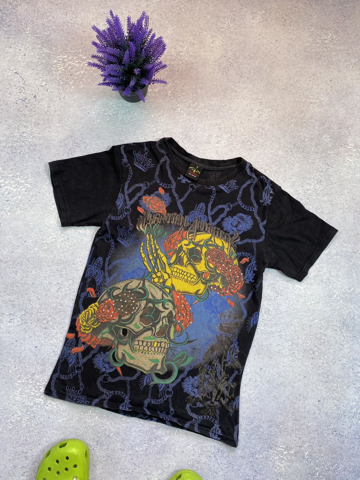 Christian Audigier × Japanese Brand Christian Audigier t-shirt with big logo Size US L / EU 52-54 / 3 - 1 Thumbnail