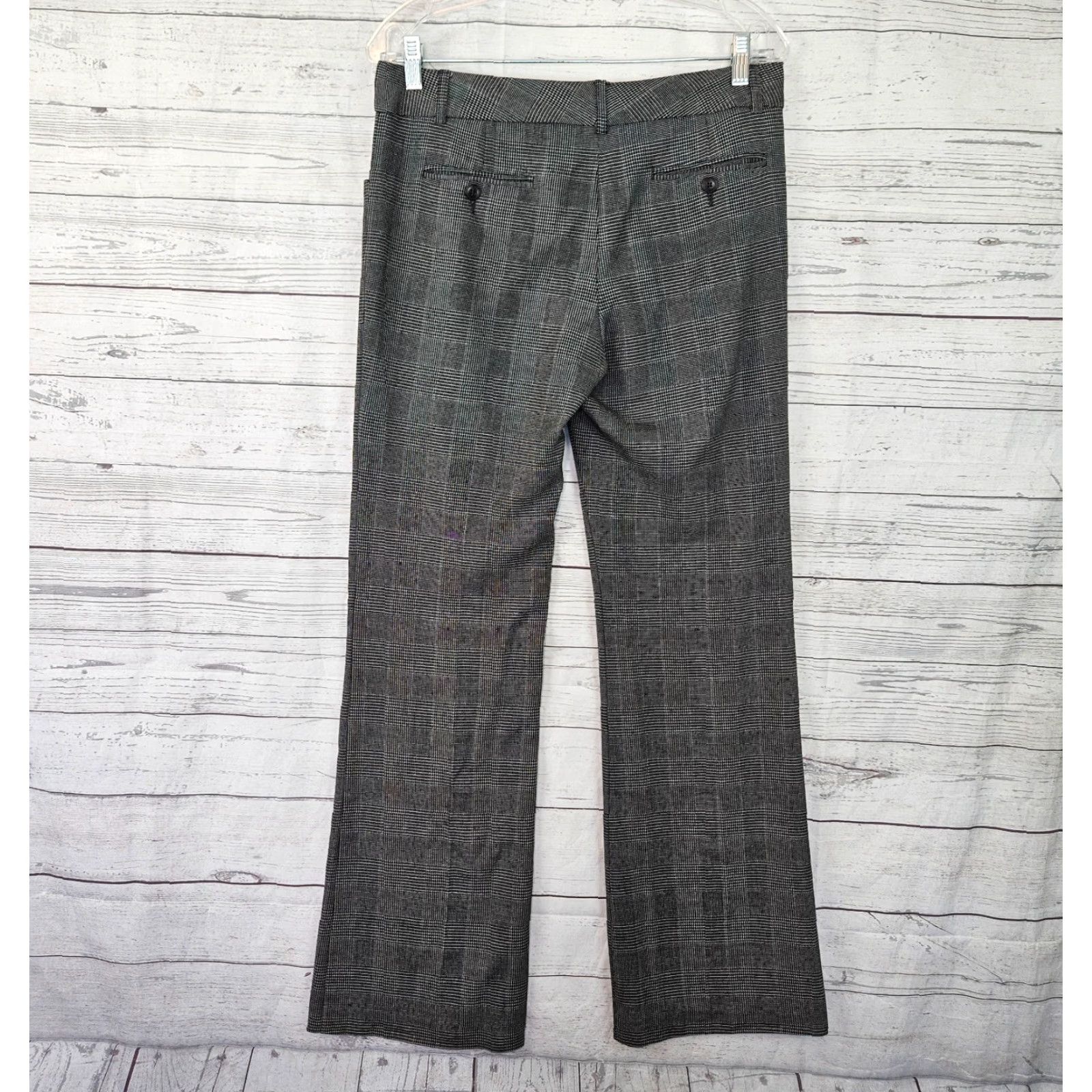 Norma Kamali Norma Kamali Pants Womens Slim Mid Rise Black Gray 6 Dress Pants Polyester Blend Regular 31.5" Inseam Size 28" / US 6 / IT 42 - 3 Thumbnail