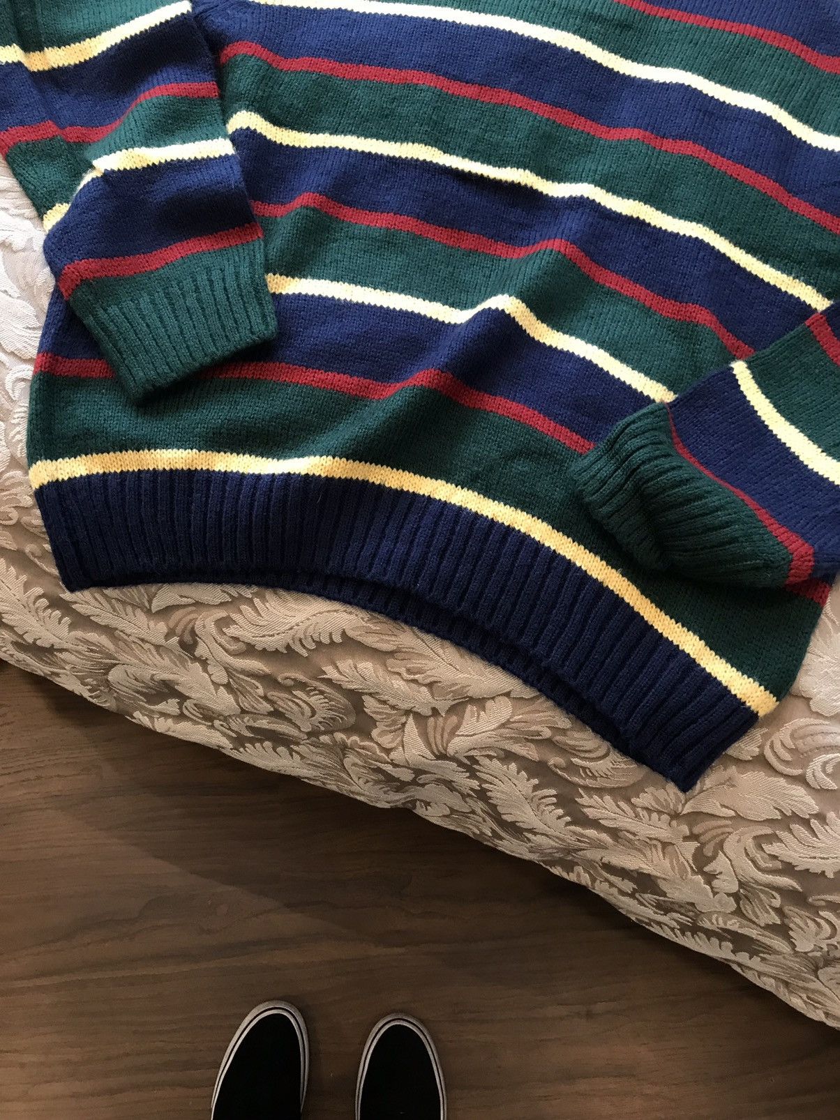Japanese Brand Cardigan Stripe Colored ( Handmade ) Size US XL / EU 56 / 4 - 4 Thumbnail