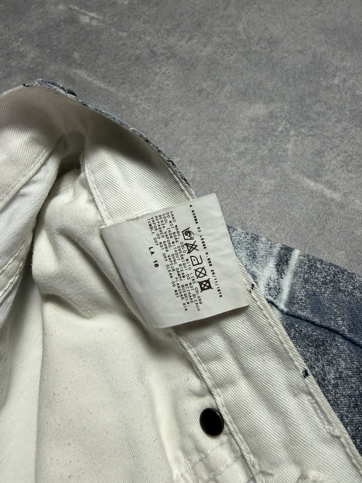 Just Cavalli 00s Just Cavalli Trompe L’oeil Faded Flared Gray Denim Jeans Size US 29 - 10 Thumbnail