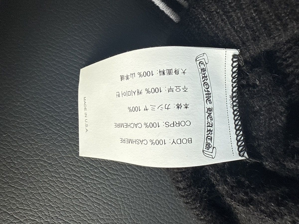 Chrome Hearts CHROME HEARTS LIFE SENTENCE CASHMERE FLORAL SWEATER BLACK Size US M / EU 48-50 / 2 - 6 Thumbnail