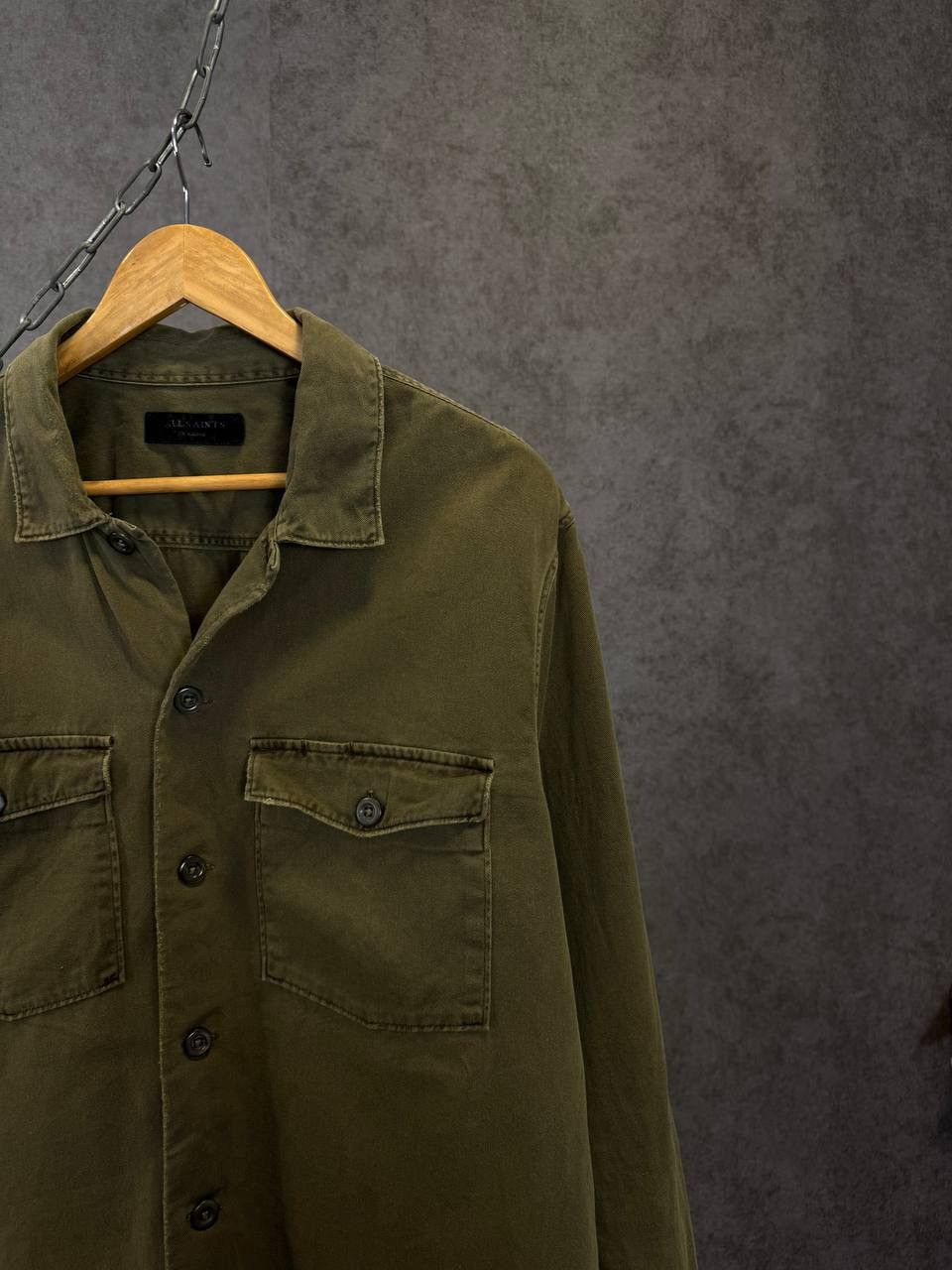 Allsaints Allsaints designer military double pocket shirt Size US XL / EU 56 / 4 - 2 Thumbnail