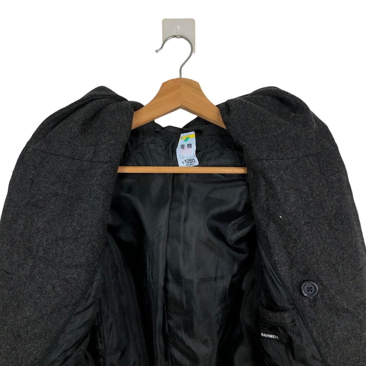 Katharine Hamnett London 🔥WOOL JACKET BLACK ULTIMATE HAMNETT JAPAN ISSEY MIYAKE Size M / US 6-8 / IT 42-44 - 11 Thumbnail