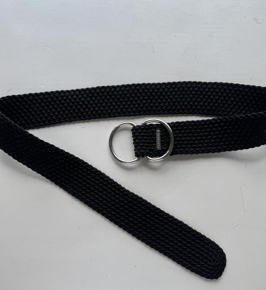 Lauren Ralph Lauren Lauren Ralph Lauren Black Woven Belt M Size ONE SIZE - 1 Preview