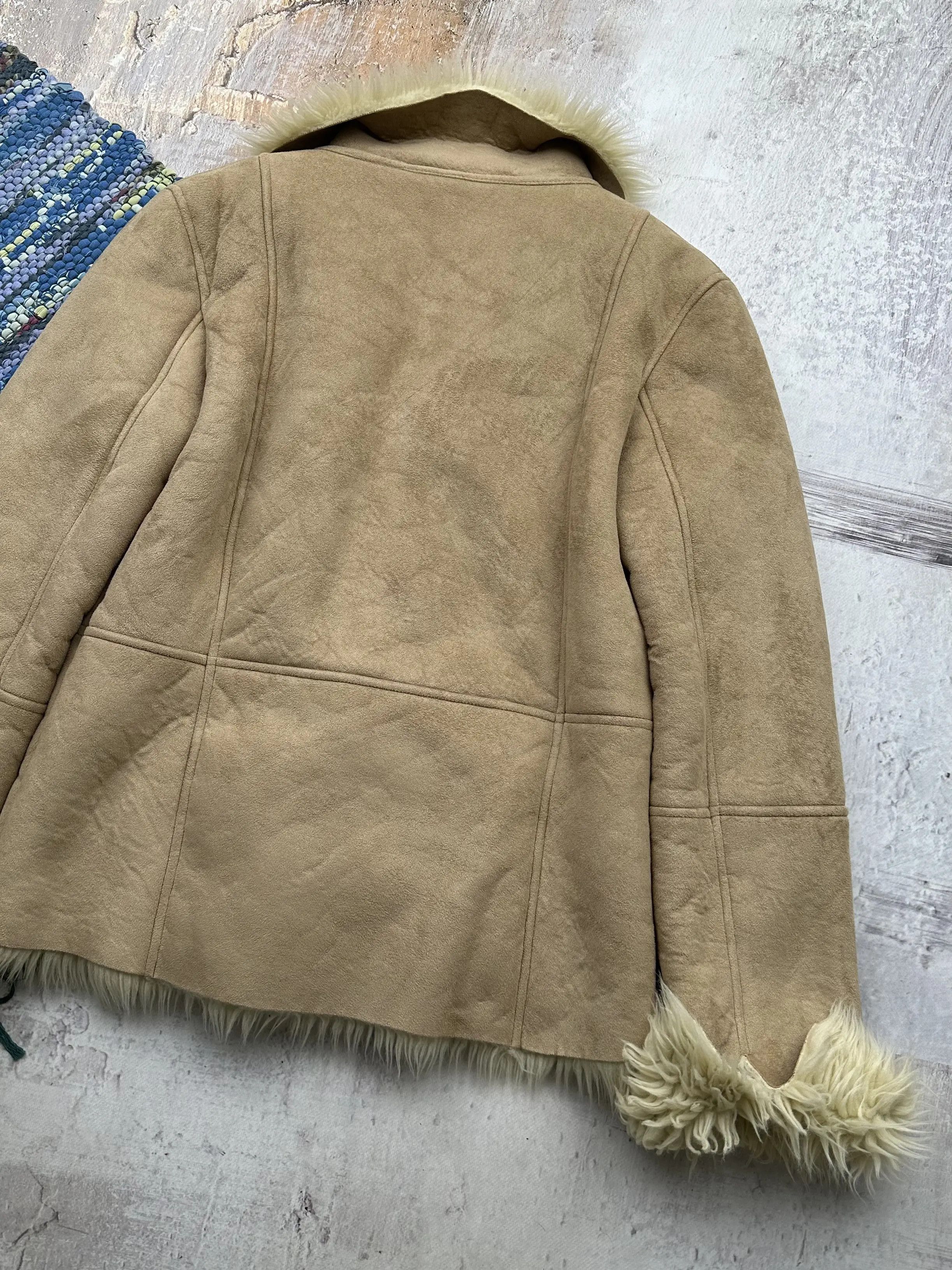 Vintage Vintage Faux Sheepskin Coat A291(460)D15 Size M / US 6-8 / IT 42-44 - 7 Thumbnail
