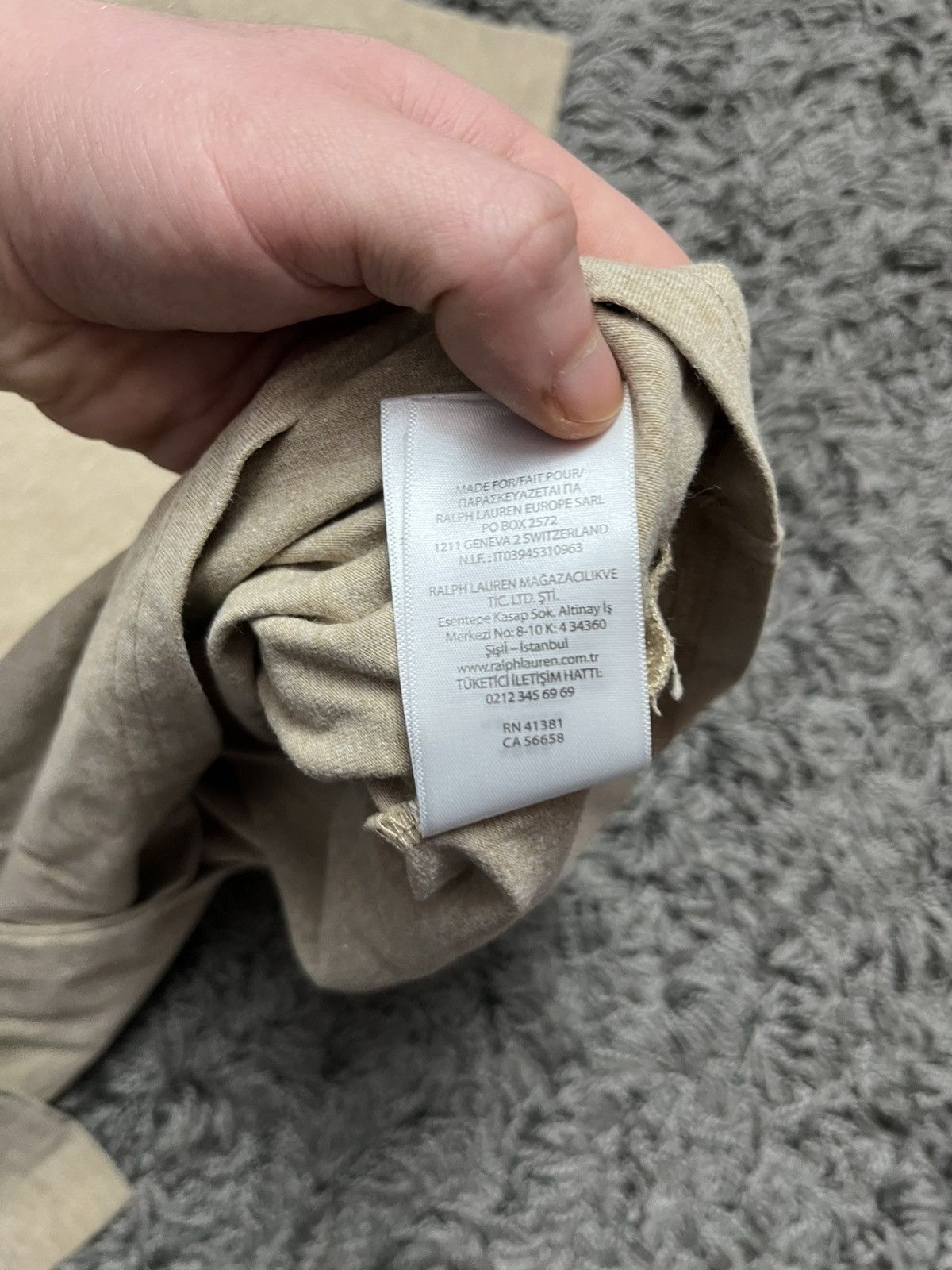 Ralph Lauren Polo Ralph Lauren Cotton Jersey Tee Expedition Dune Heather Size US L / EU 52-54 / 3 - 7 Thumbnail