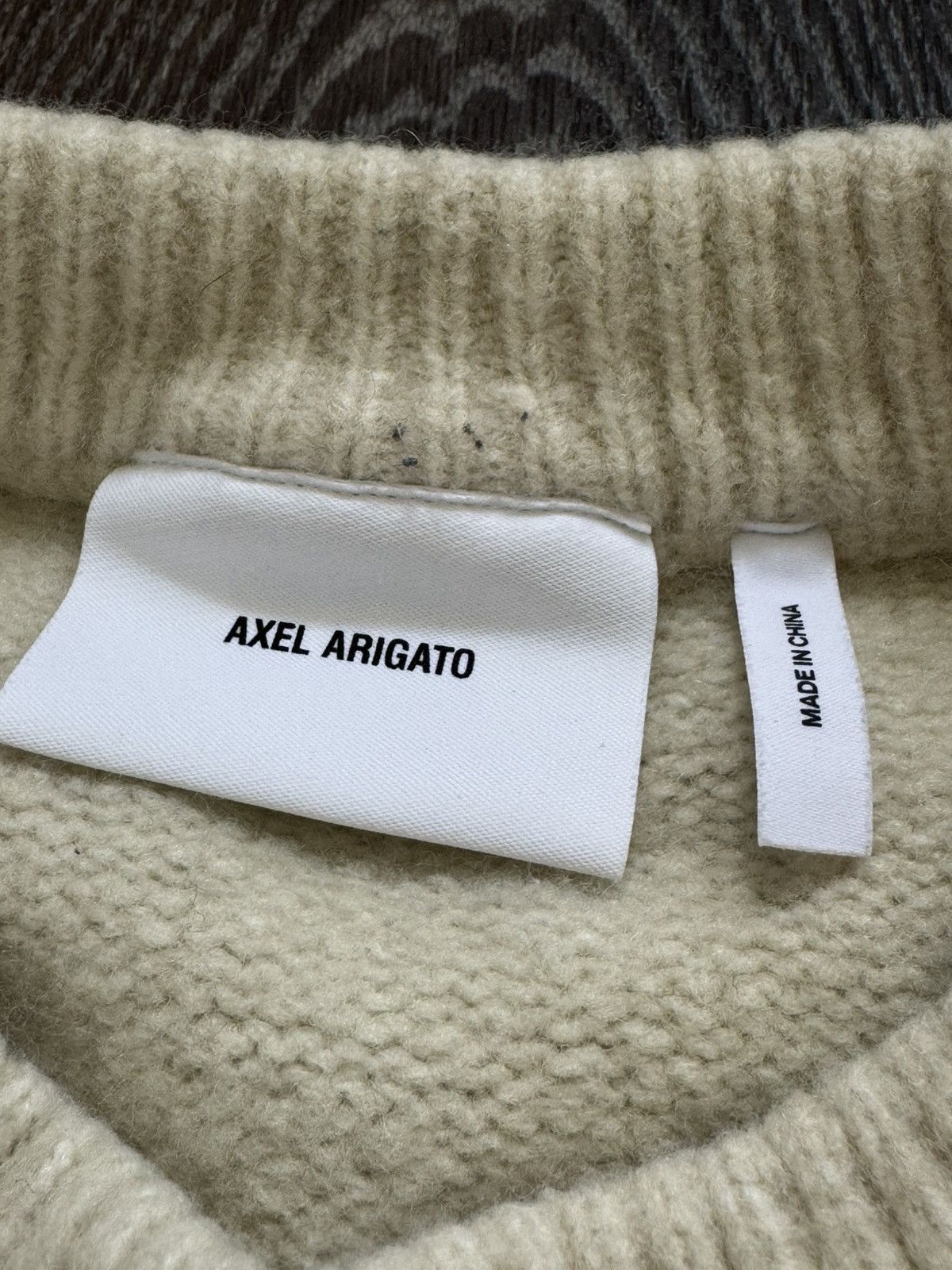 Axel Arigato Axel Arigato Varsity Boucle Letterman Sweater Cream Size L Size US L / EU 52-54 / 3 - 5 Thumbnail