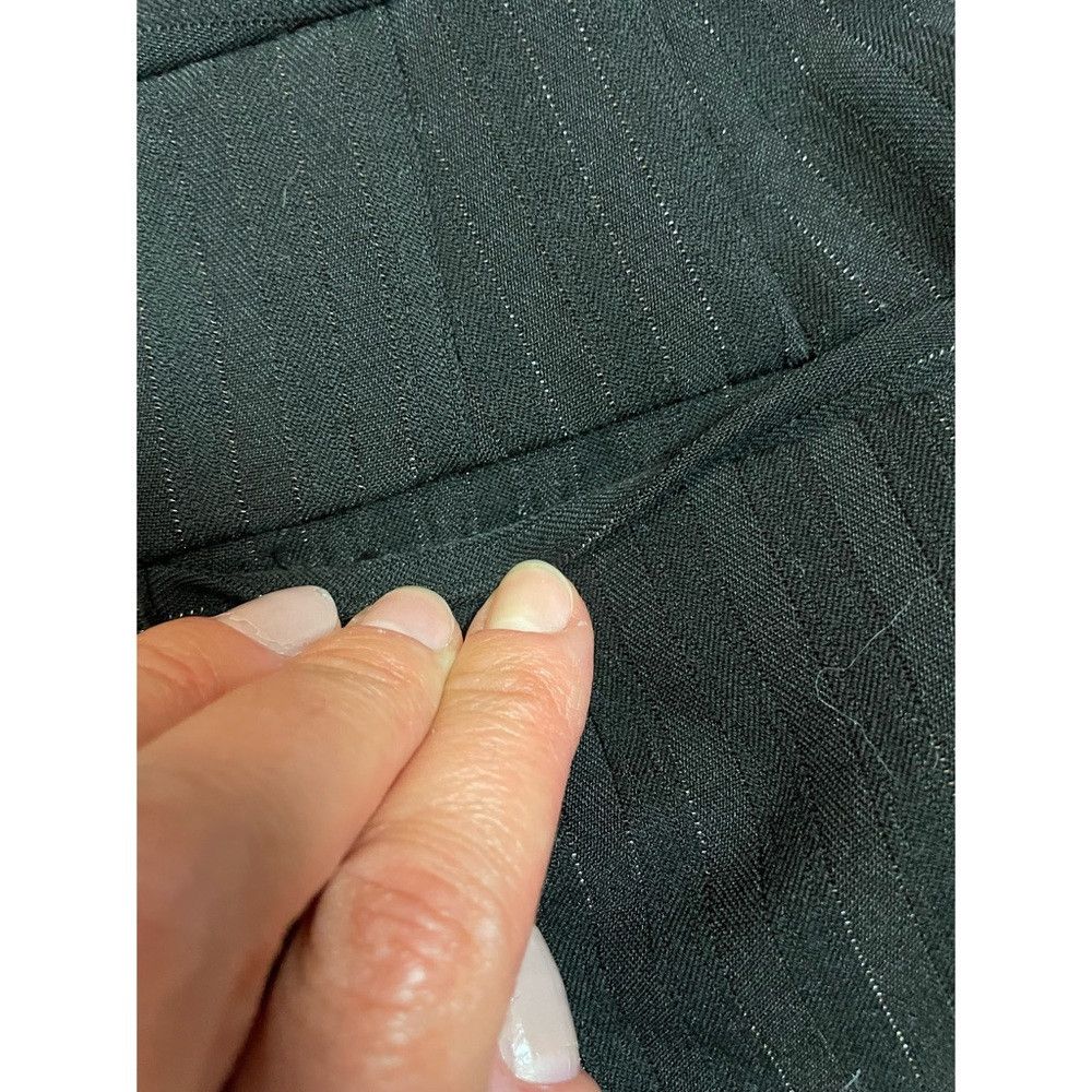 Chicos Chico's Black Metallic Stripe Elegant Damon Pants Size 2 US Size 36" / US 14 / IT 50 - 8 Thumbnail