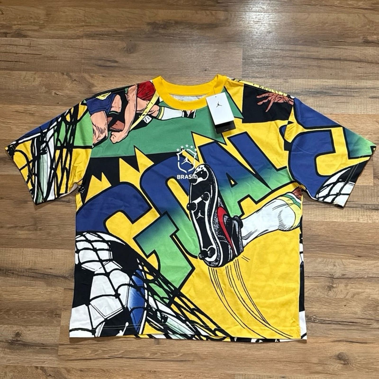 Jordan Brand Jordan Brazil Jersey Short Sleeve Shirt Size US M / EU 48-50 / 2 - 1 Thumbnail