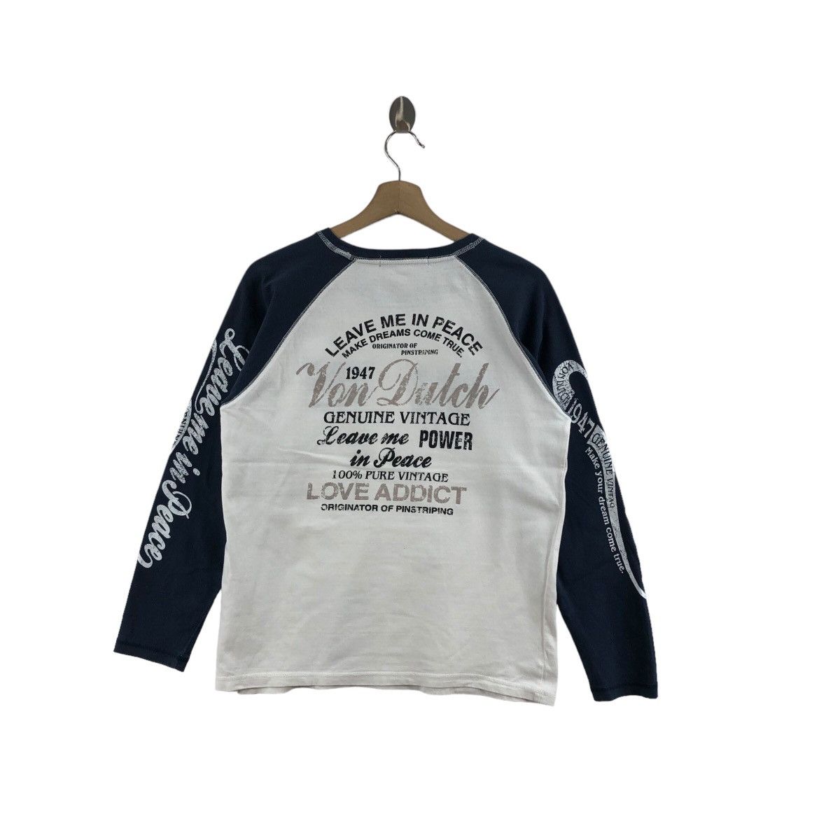 Vintage × Von Dutch Pick!! Vtg VON DUTCH Long Sleeve Tshirt Size US M / EU 48-50 / 2 - 2 Thumbnail