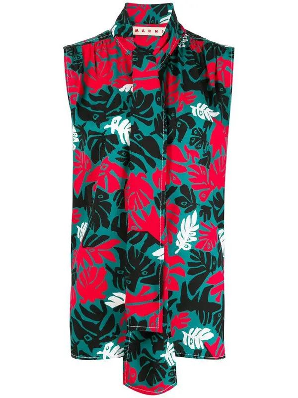 Marni o1w1db10125 Top in Multicolor Size M / US 6-8 / IT 42-44 - 1 Thumbnail