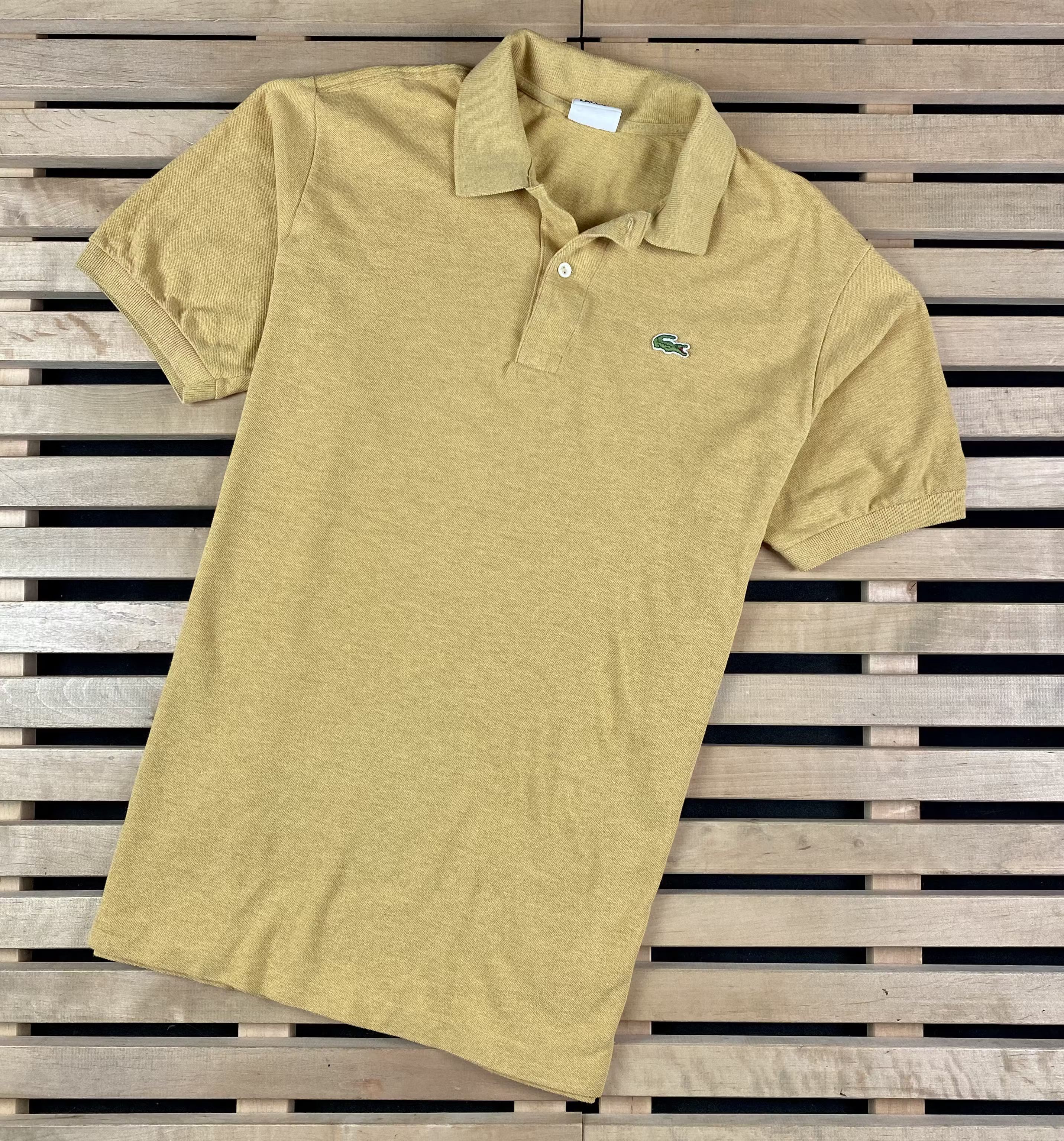 Lacoste × Vintage Men’s Polo T-Shirt Lacoste Vintage Size 6 XL Yellow Size US XL / EU 56 / 4 - 1 Thumbnail