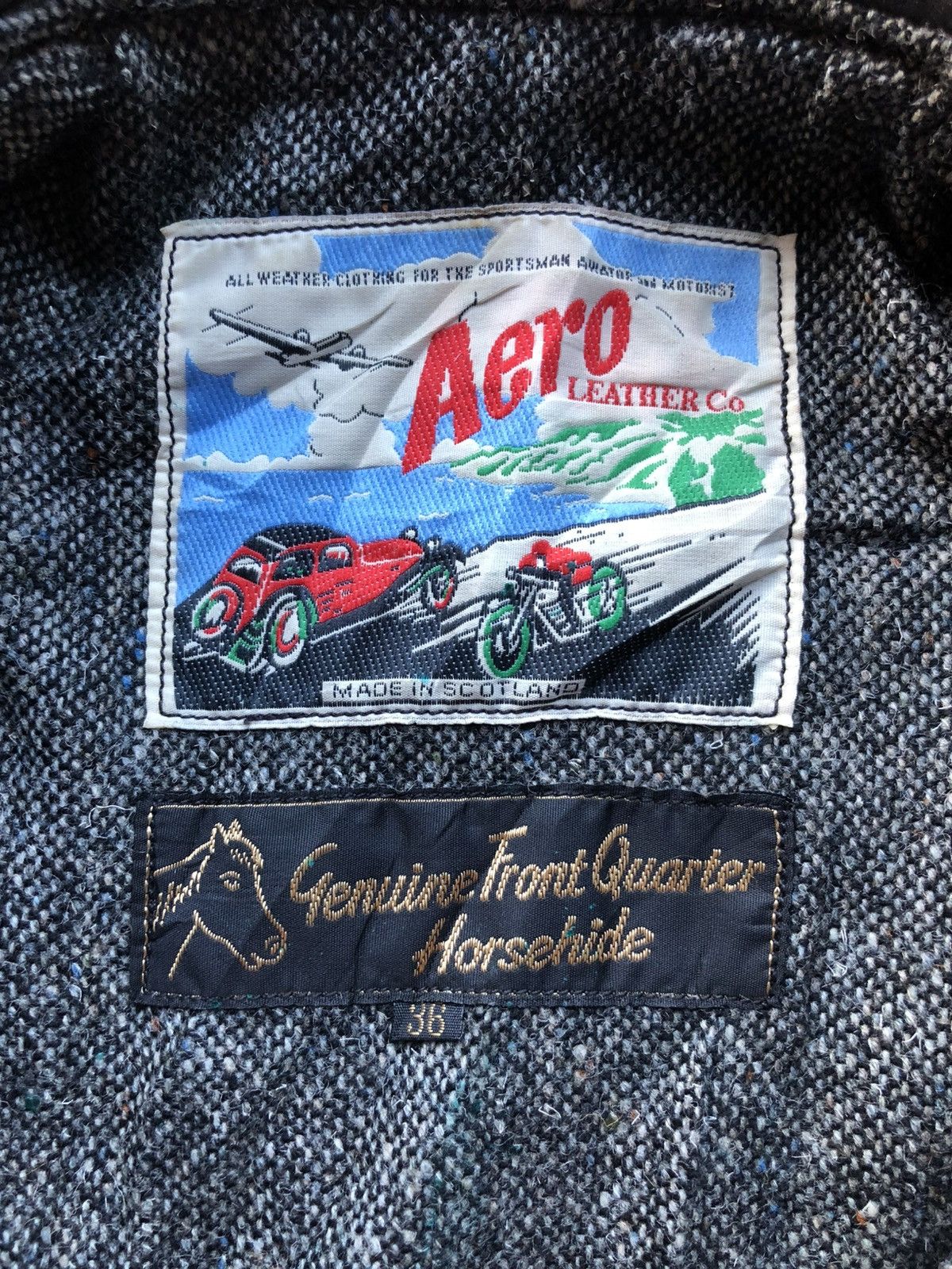 Aero Leathers Vintage Aero Leathers Genuine Horsehide Motorcycle Jacket Size US M / EU 48-50 / 2 - 18 Thumbnail