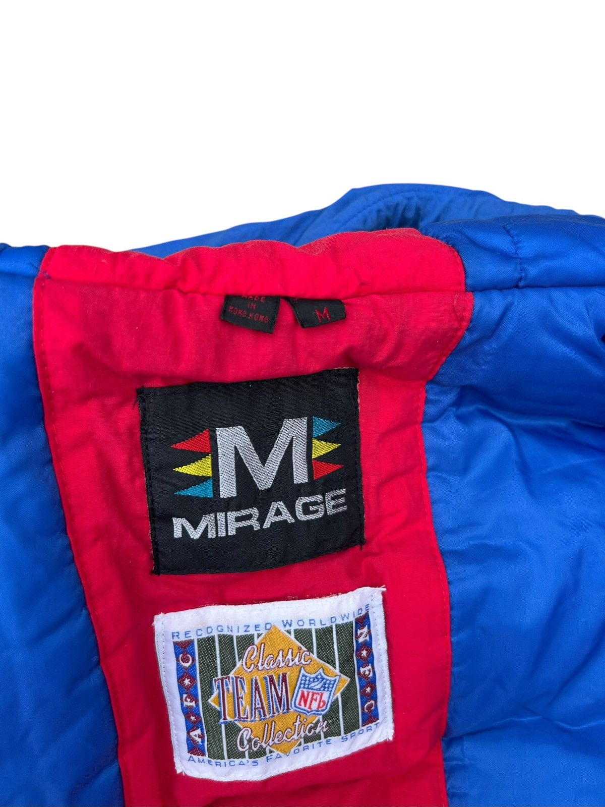 Mirage Vintage 90s NFL NY Giants Big Logo Puffer Jacket Hoodie Size US M / EU 48-50 / 2 - 22 Thumbnail