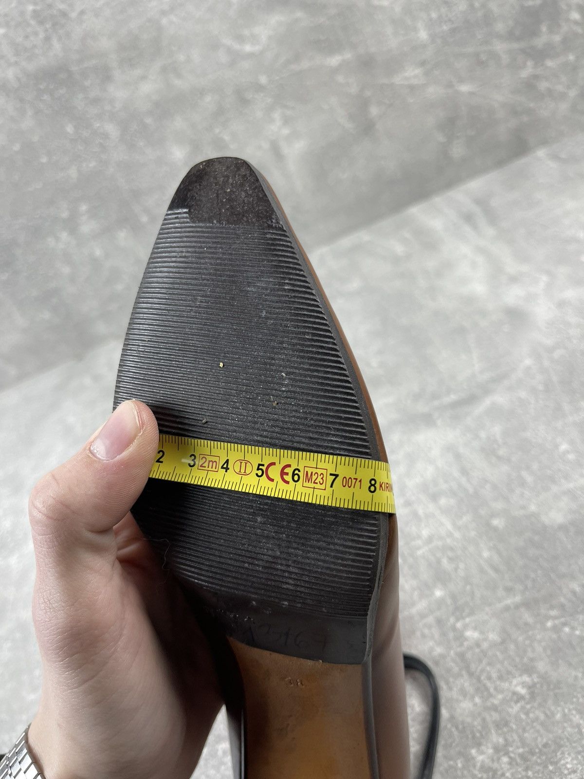 Gucci × Vintage Gucci Vintage Archives Leather Luxury Brown Heels Shoes Size US 8 / IT 38 - 14 Thumbnail