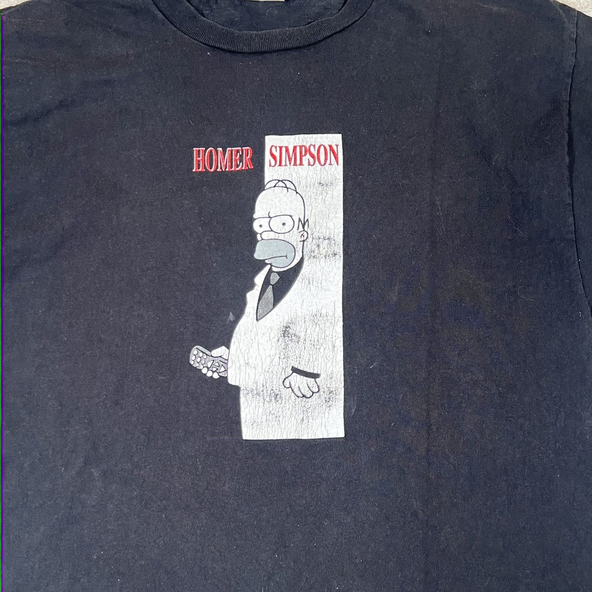 Delta Homer Simpson Scarface T-Shirt Black Remote The Simpsons Size US XL / EU 56 / 4 - 2 Thumbnail
