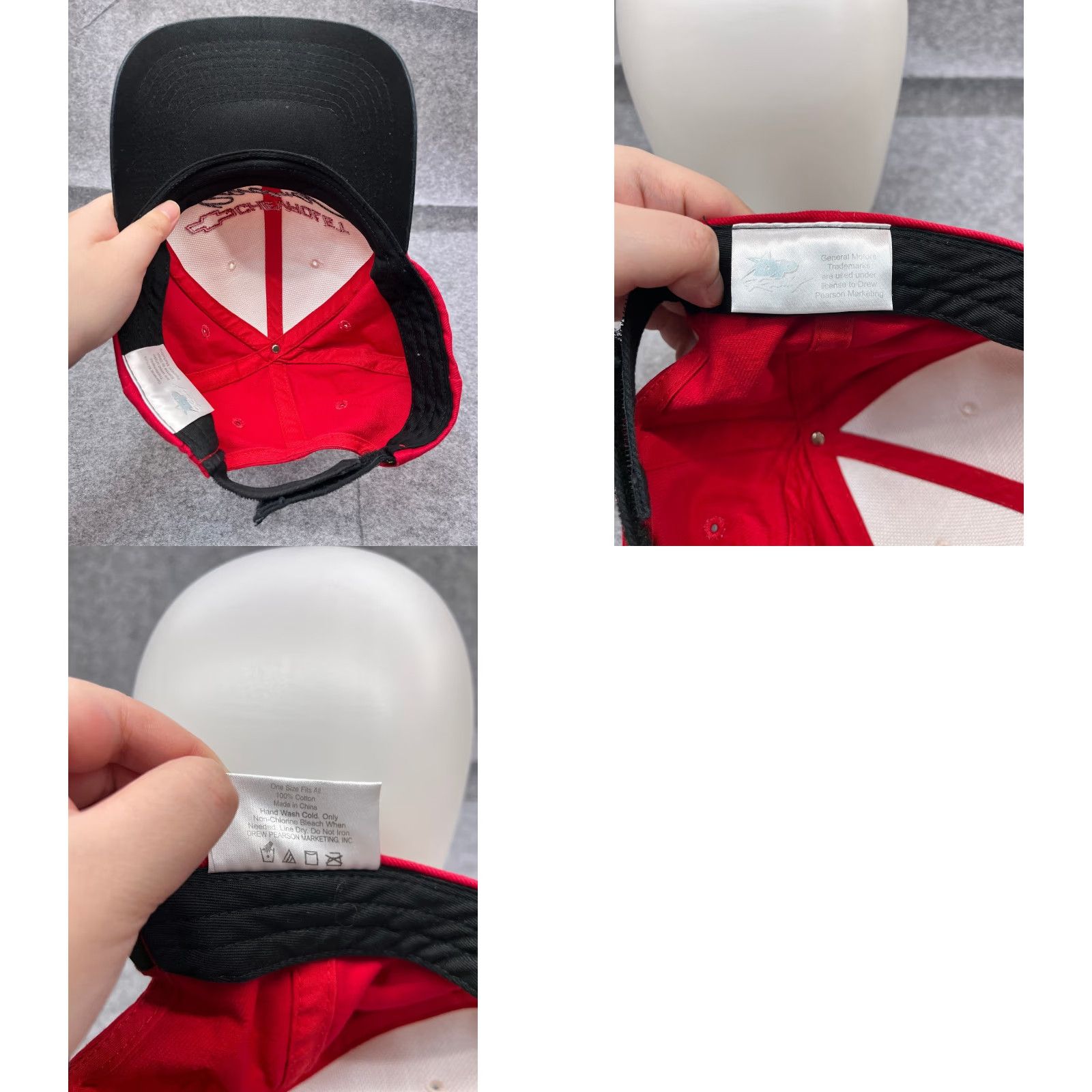 Drew Drew Pearson Chevrolet Racing Hat Cap Adjustable One Size White Cotton Men Baseball Cap Size ONE SIZE - 9 Thumbnail