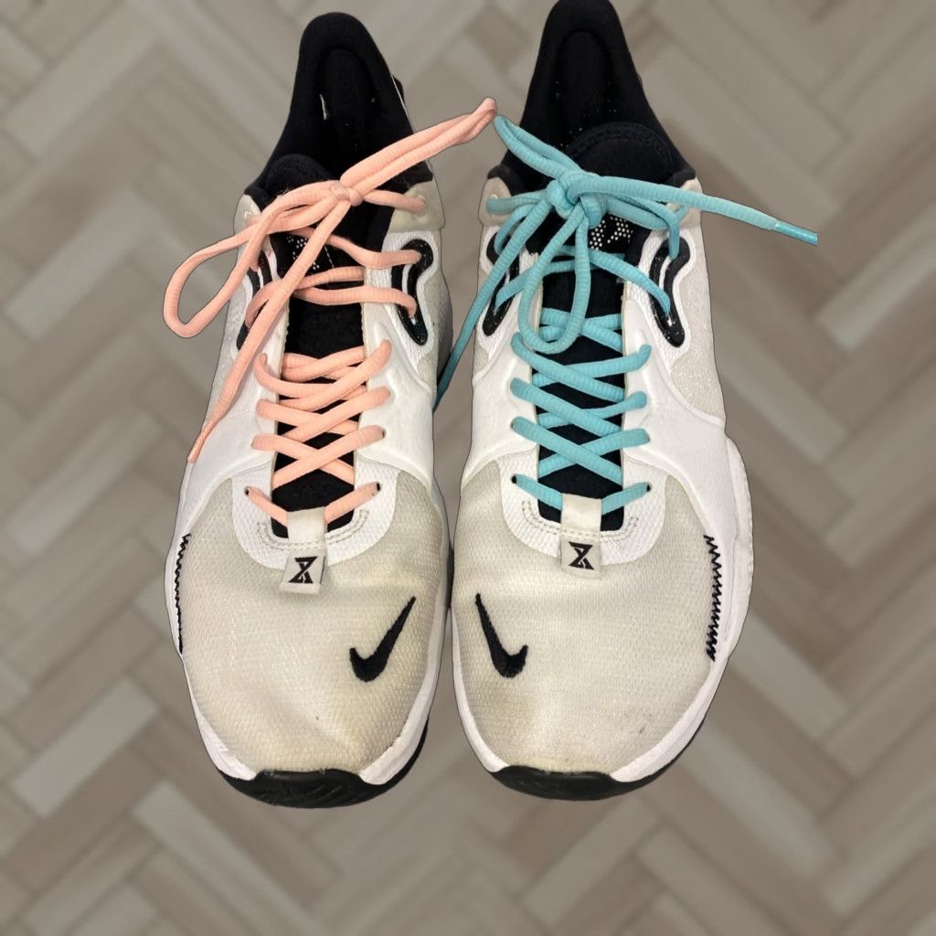 Nike Nike PG 5 Sneakers Men 13 White Nike PG 5 Sneaker Mens 13 White Size US 12 / EU 45 - 1 Thumbnail