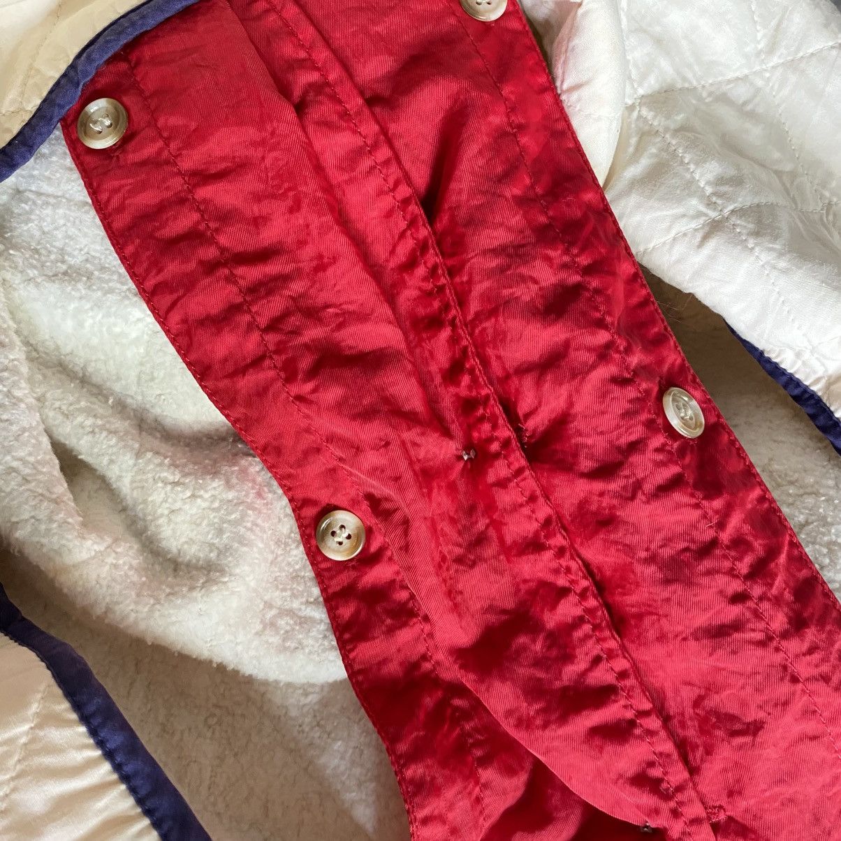 DKNY DKNY Red Button-Up Coach Jacket with Crest Size US S / EU 44-46 / 1 - 20 Thumbnail