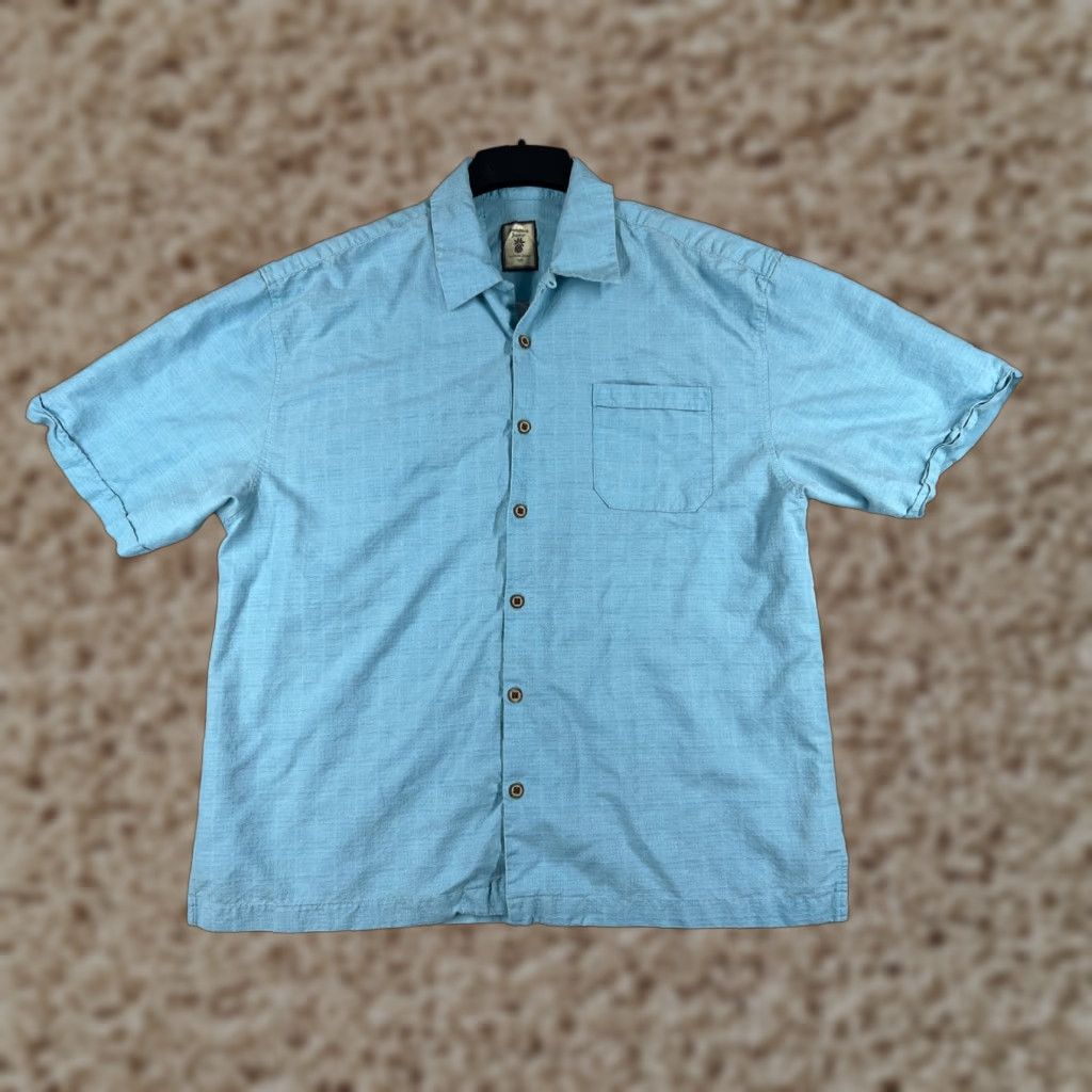 Vintage Jamaica Jaxx Shirt Adult 2XL XXL Blue Silk Button-Up Hawaiian Pocket Beach Shirts Mens Regular Short Sleeve Casual Resort 100% Silk Size US XXL / EU 58 / 5 - 1 Thumbnail