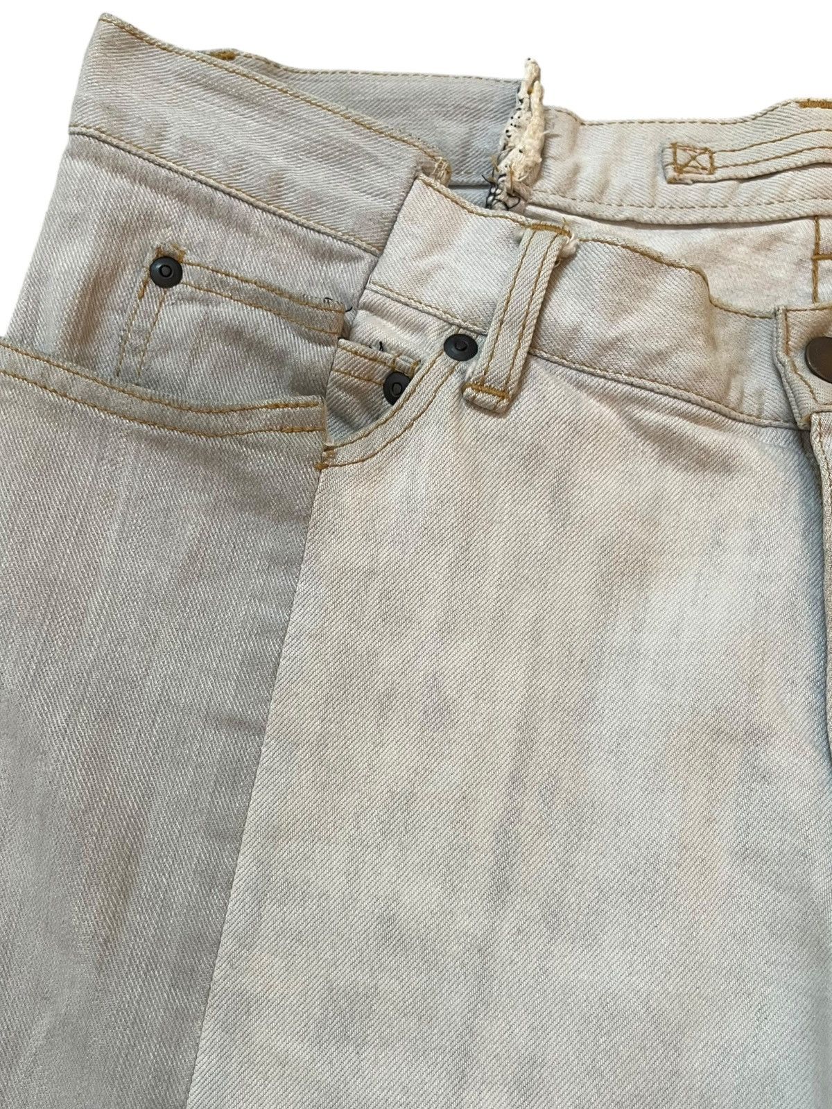 Maison MIHARA YASUHIRO Vintage Maison Mihara Yasuhiro Two Tone Dividing Seams denim Size US 35 - 5 Thumbnail