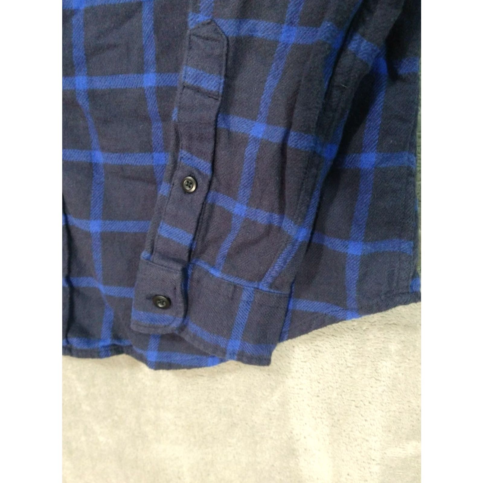 American Eagle Outfitters American Eagle Button-Up Shirt Mens Medium Black Plaid Flannel Long Sleeve Casual Size US M / EU 48-50 / 2 - 3 Thumbnail