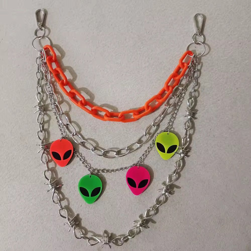 Jewelry Punk Waist Pants Chain Wallet Chain Size ONE SIZE - 4 Thumbnail