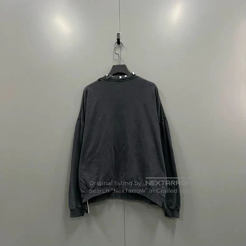 Balenciaga Balenciaga Perforated Metal Crewneck Sweatshirt. Size US S / EU 44-46 / 1 - 3 Thumbnail