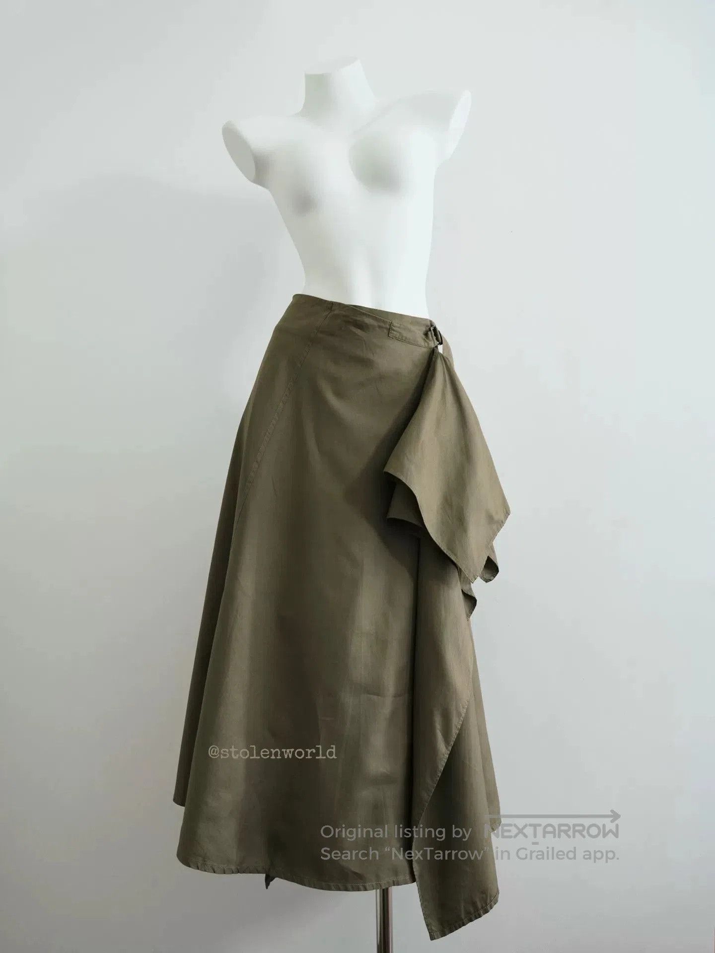 Yohji Yamamoto Yohji Yamamoto Asymmetrical Drape Skirt. Size 22" - 4 Thumbnail