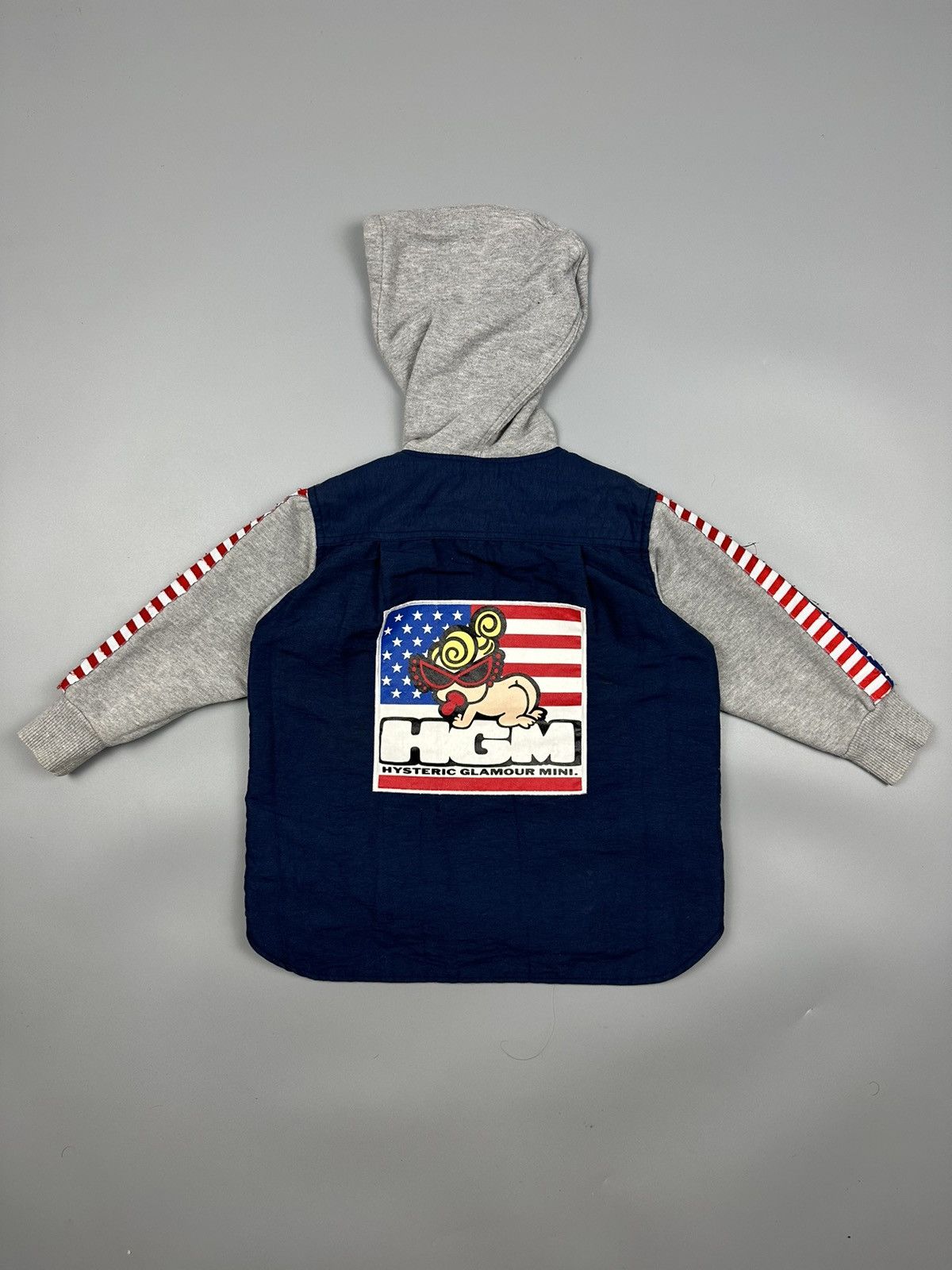 Hysteric Glamour × Japanese Brand Hysteric Mini Kids American Flag Button Hoodies Size XXS / US 00 / IT 34 - 1 Thumbnail