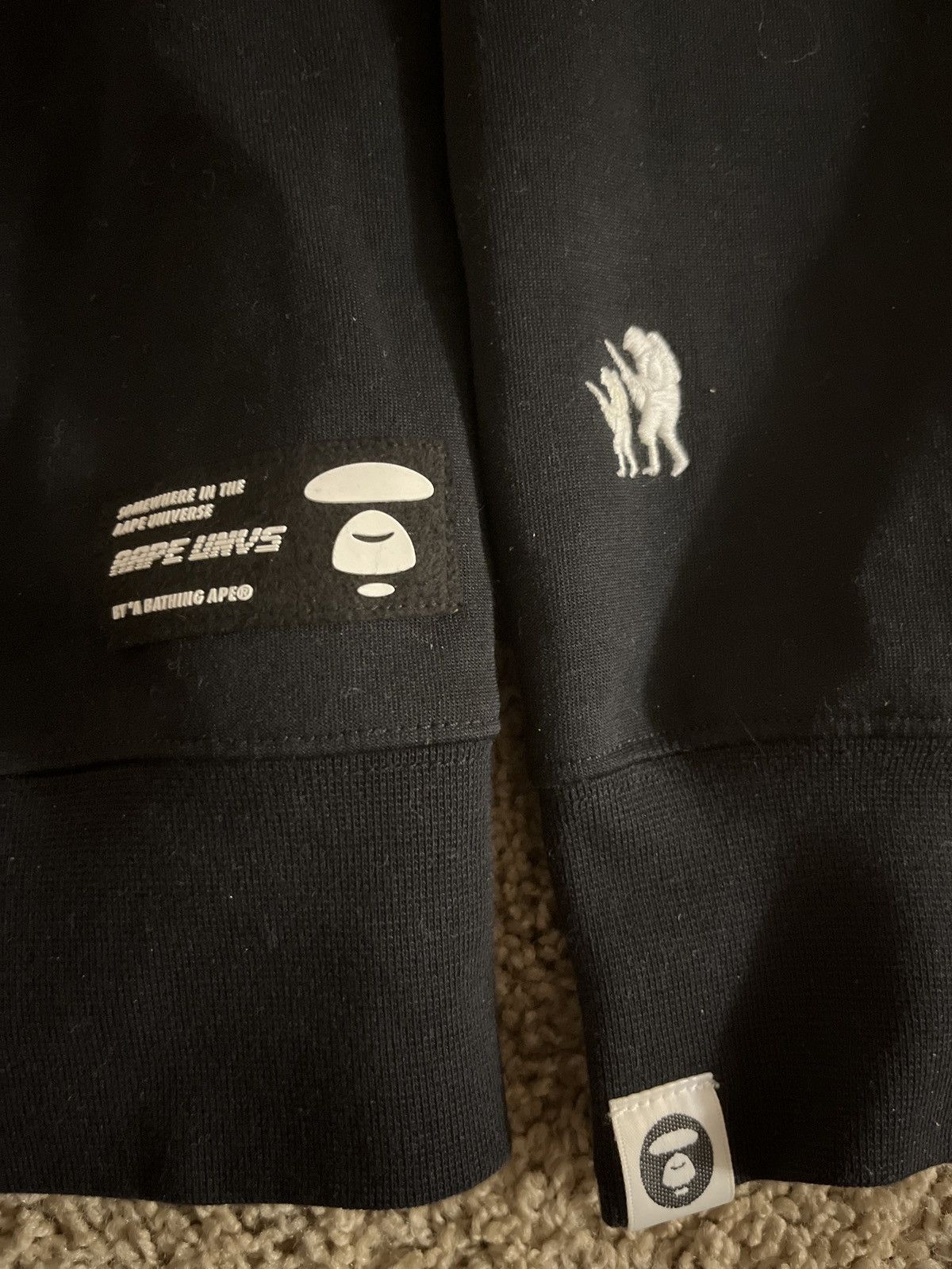 Aape × Bape Bape AAPE UNVS black crew neck Size US M / EU 48-50 / 2 - 4 Thumbnail