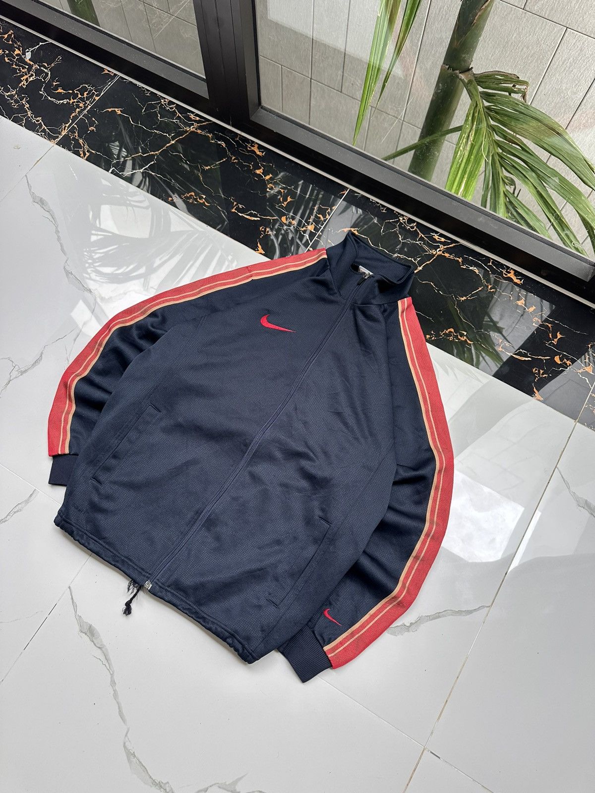 Nike × Vintage NIKE VINTAGE DOUBLE SWOOSH STREETWEAR ZIP SWEATSHIRT Size US XL / EU 56 / 4 - 3 Thumbnail