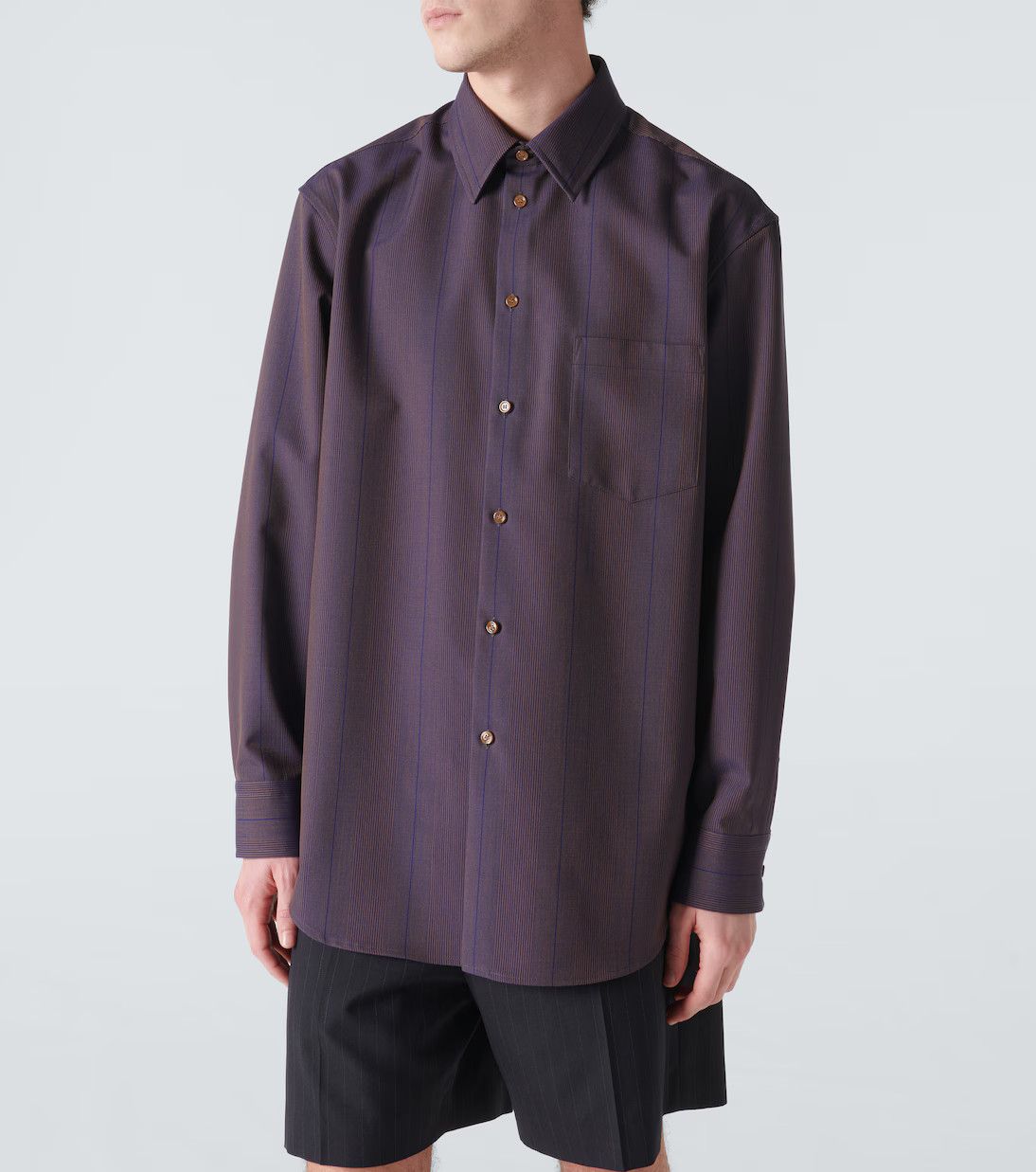 Burberry o1y0426 Striped Shirt in Navy Size US L / EU 52-54 / 3 - 3 Thumbnail