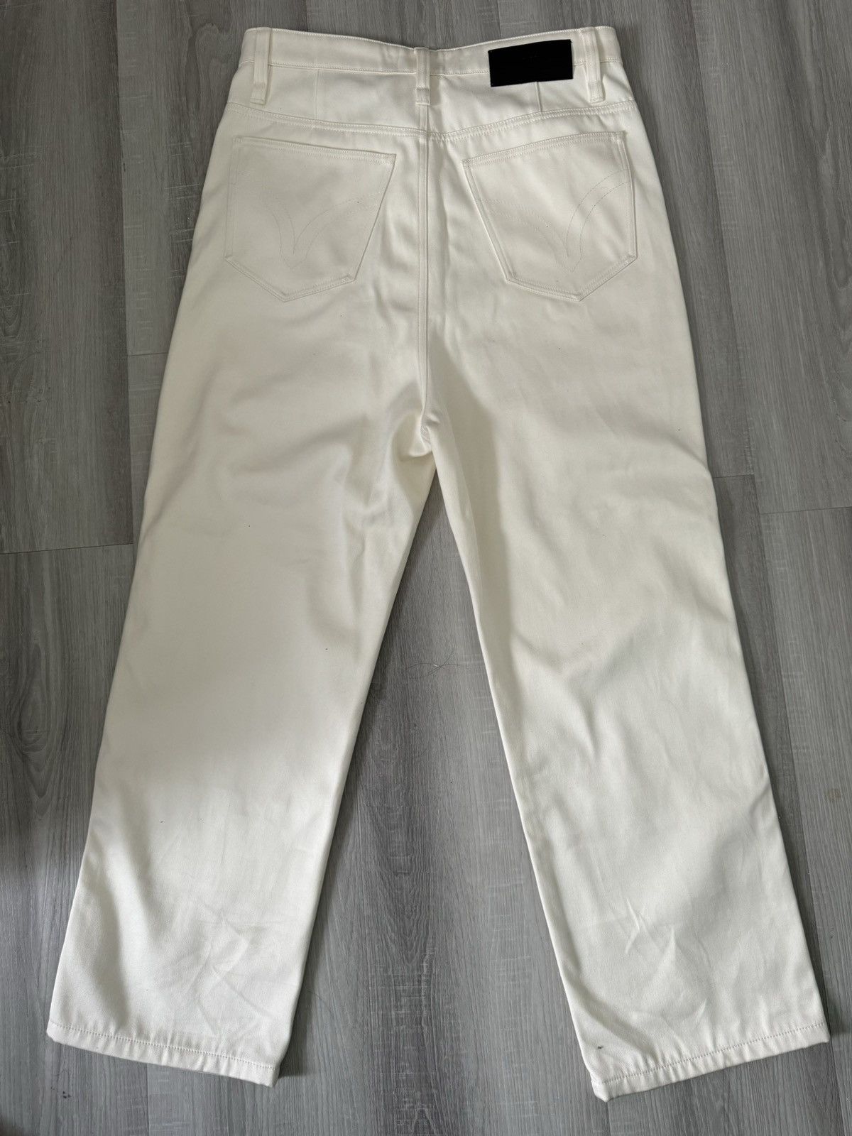 Ami Paris Off-White Alex Fit Trousers