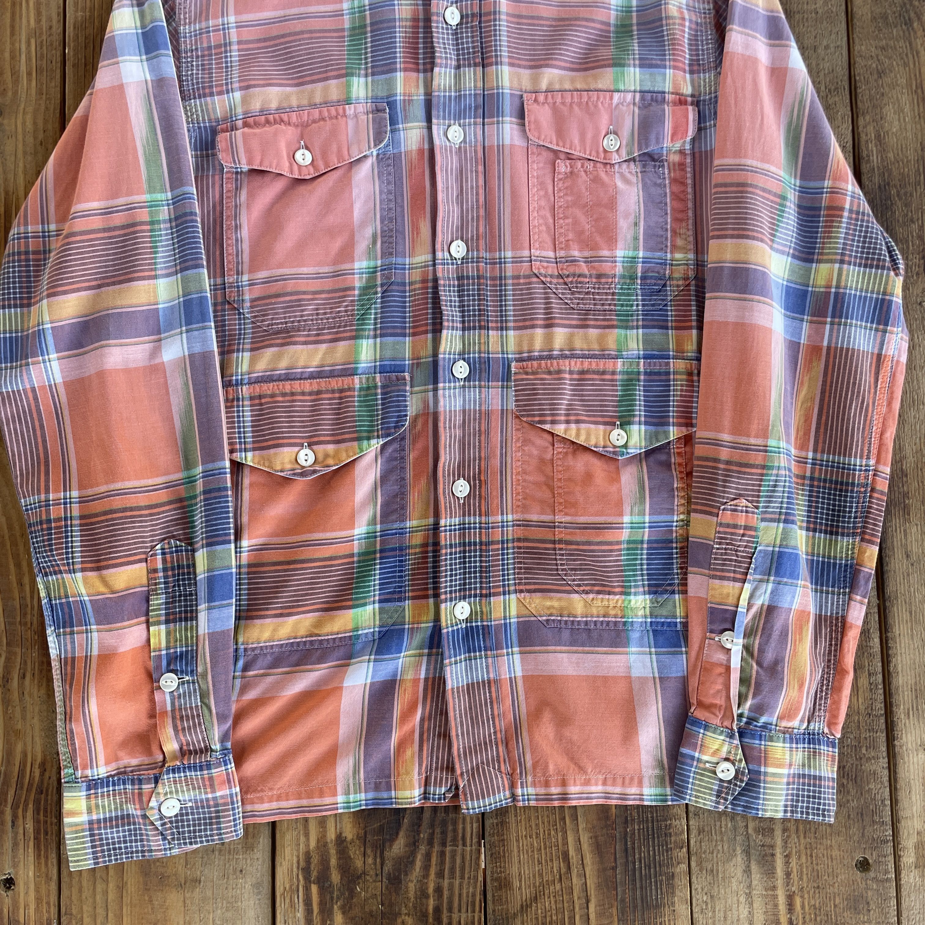 Polo Ralph Lauren Polo Ralph Lauren Plaid 4 Pocket Washed Shirt Size M Size US M / EU 48-50 / 2 - 5 Thumbnail