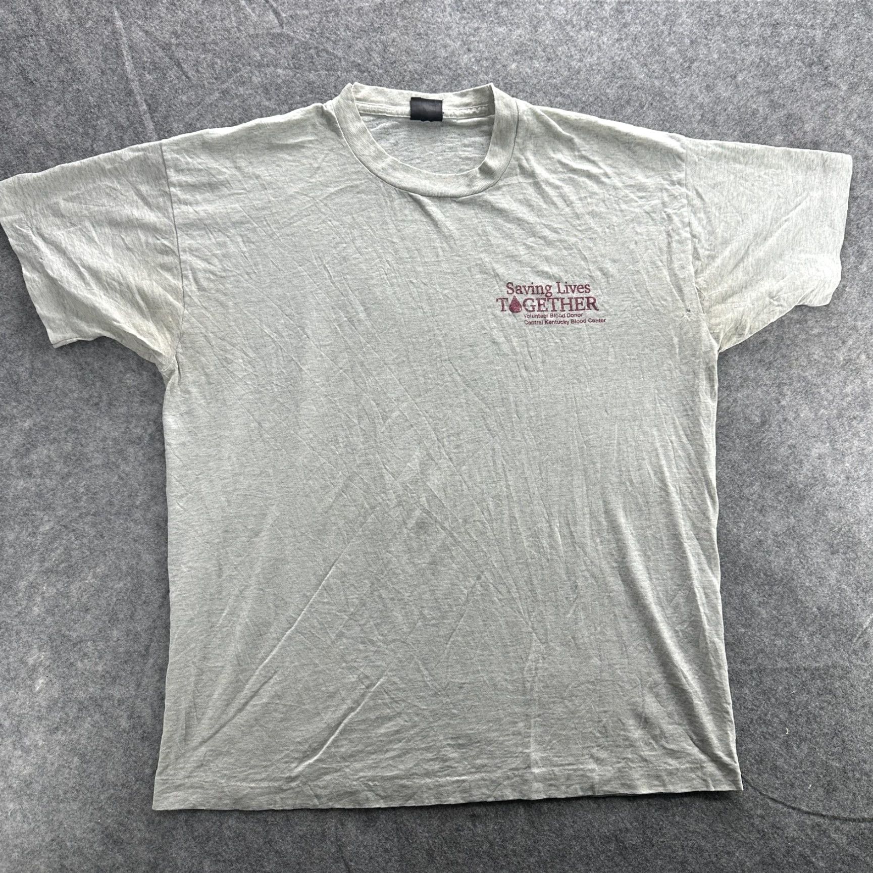Vintage Saving Lives Together Shirt Mens Large Gray Volunteer Blood Donor Central Kentucky Shirt Mens Large Gray Volunteer Blood Donor Central Kentucky Size US L / EU 52-54 / 3 - 2 Thumbnail