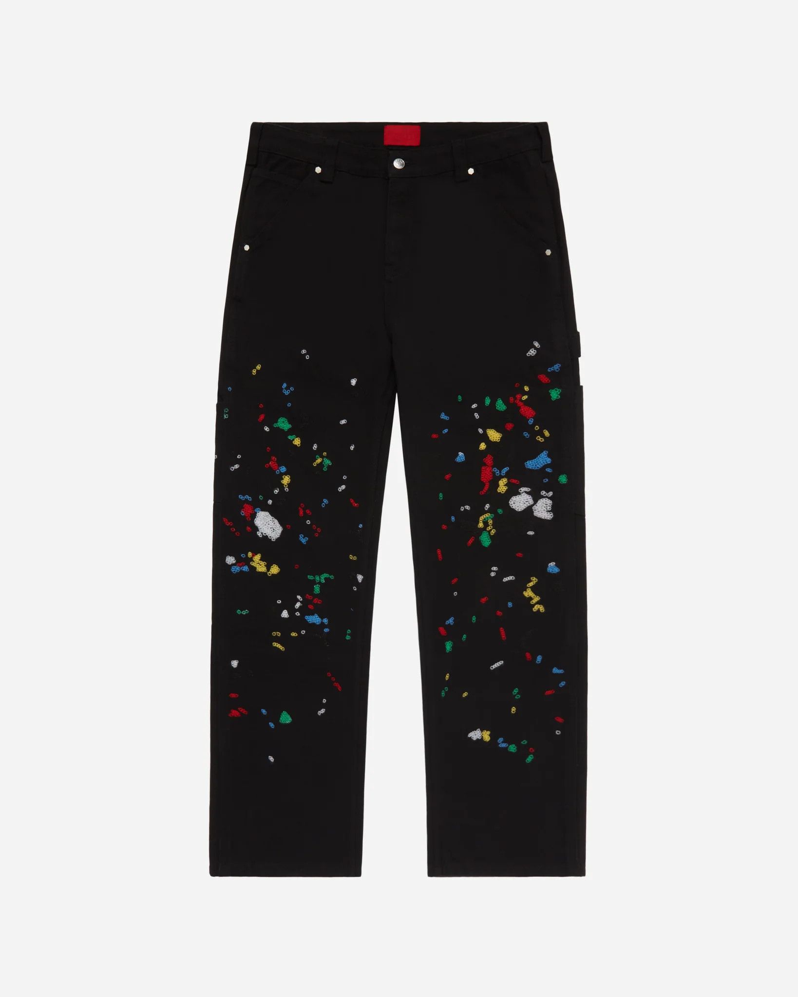 Fugazi Fugazi Chain Splatter Carpenter Pant Black Size US 32 / EU 48 - 1 Thumbnail