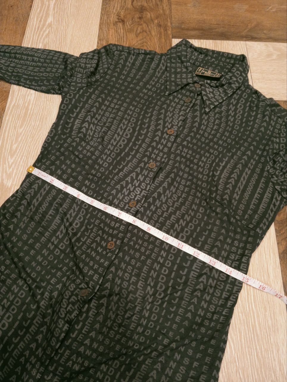 Fendi VINTAGE FENDI MONOGRAM SHIRT - SIZE 40 Size S / US 4 / IT 40 - 10 Thumbnail