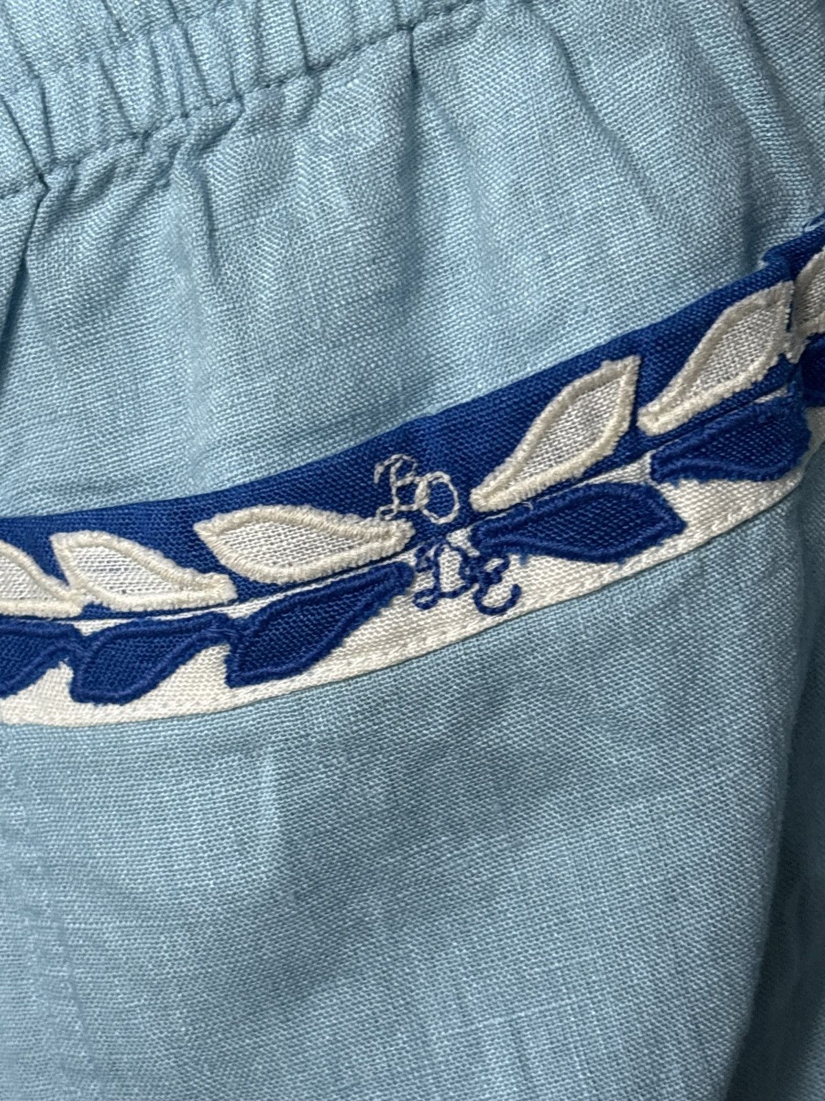 Bode BODE LINEN VACATION LOGO SHORTS Size US 36 / EU 52 - 7 Thumbnail