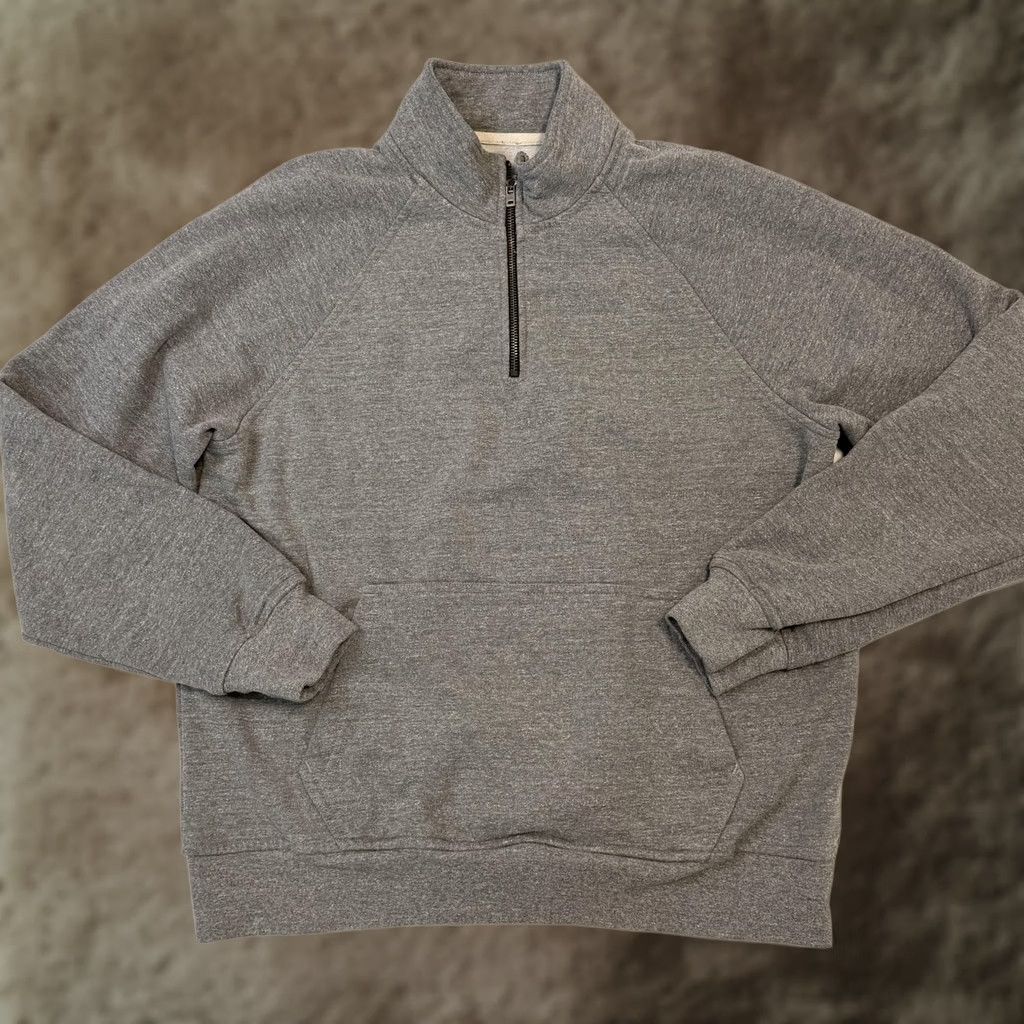 Flint And Tinder Flint and Tinder Sweatshirt Mens Large Gray 1/4 Zip Kangaroo Pocket USA Size US L / EU 52-54 / 3 - 1 Thumbnail