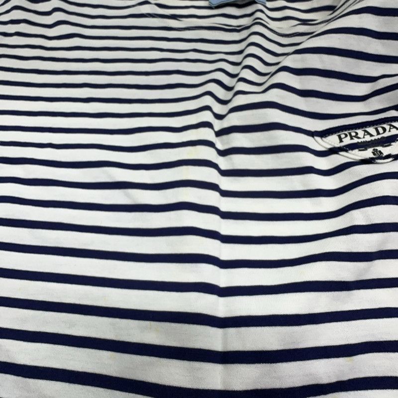 Prada Prada Striped Long Sleeve Knit TShirt-2506 Size US XS / EU 42 / 0 - 9 Thumbnail