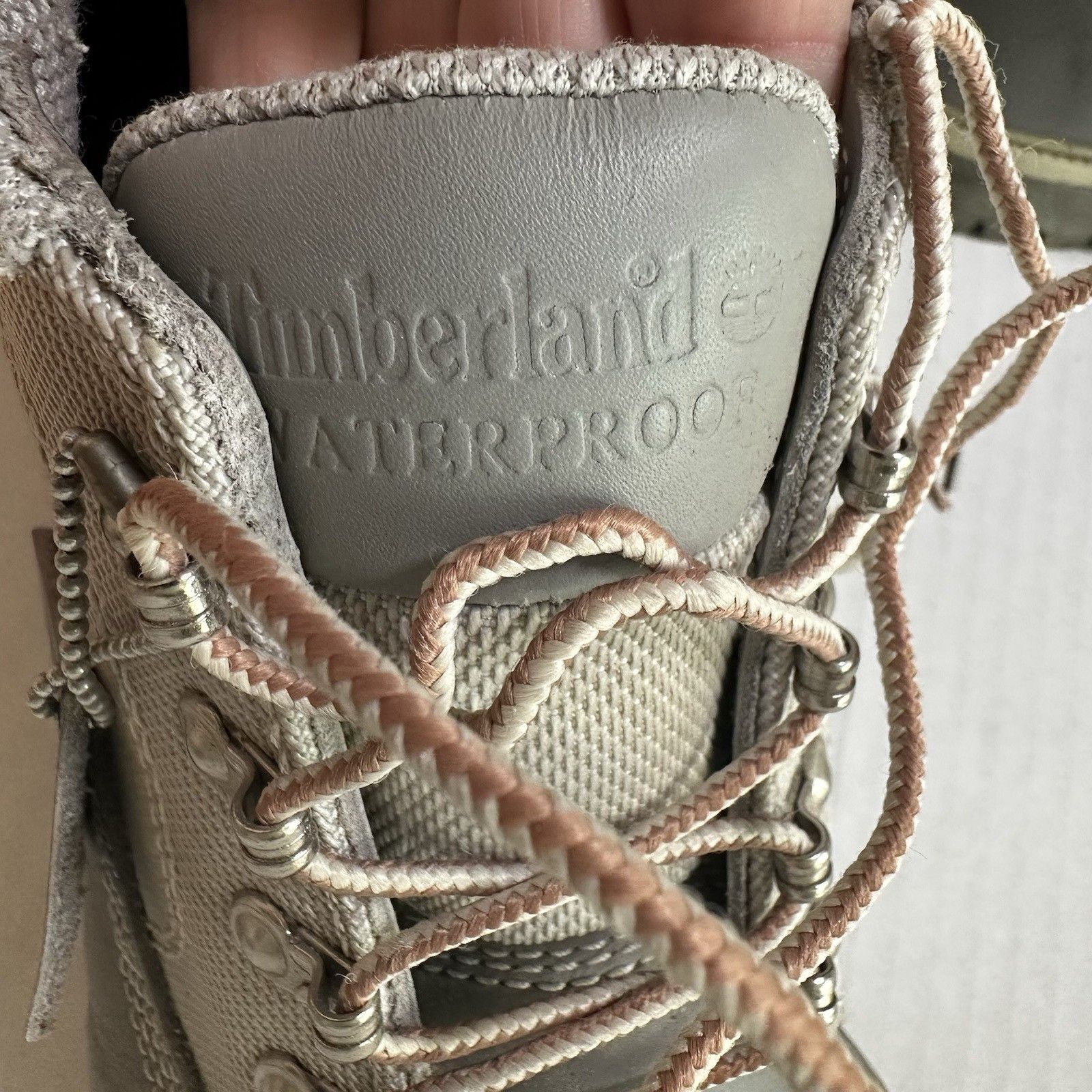 Timberland Timberland Converge Waterproof Gray Leather/Canvas Boots 9M Size US 9 / EU 42 - 12 Thumbnail