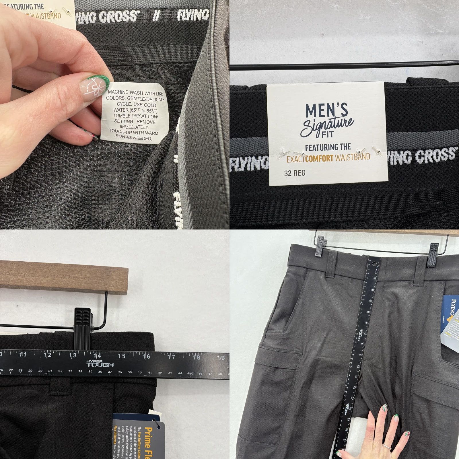 Vintage Flying Cross Pants Mens 32 Black Prime Flex Signature Cargo Tactical Uniform NWT Size US 32 / EU 48 - 8 Thumbnail
