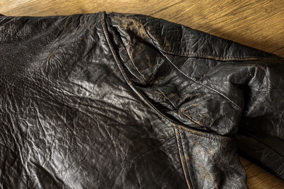 Excelled × Vintage Vintage Excelled Black Leather Jacket – Classic Biker Style Size US L / EU 52-54 / 3 - 7 Thumbnail
